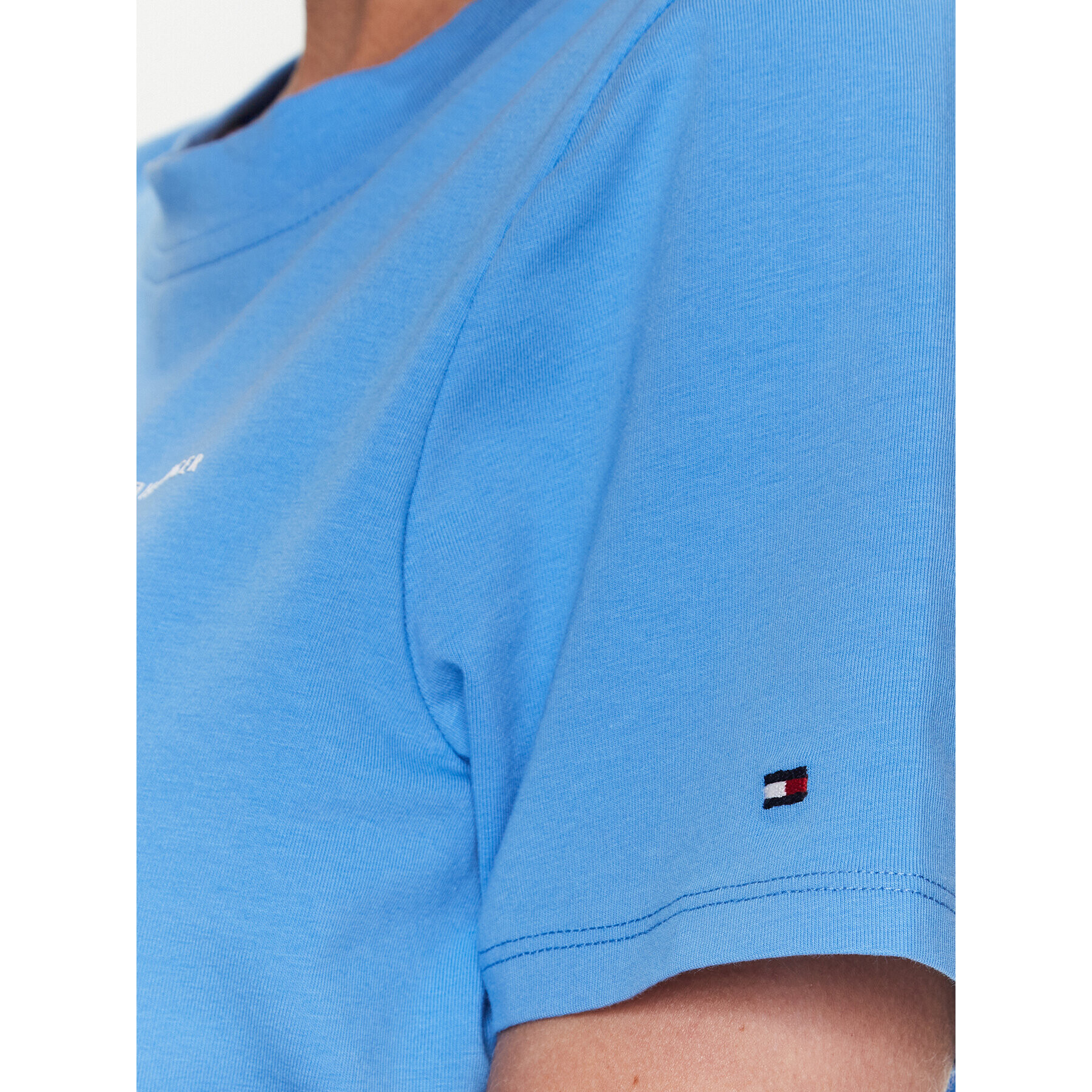 Tommy Hilfiger Тишърт 1985 WW0WW37877 Син Regular Fit - Pepit.bg