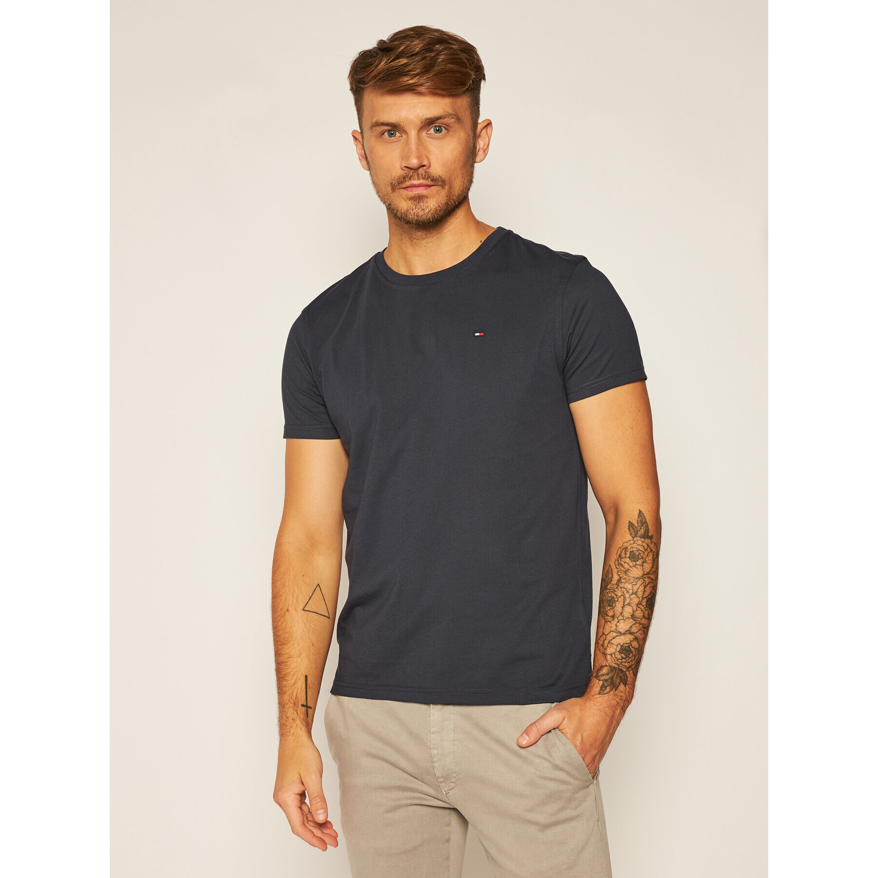 Tommy Hilfiger Тишърт 2S87904671 Тъмносин Regular Fit - Pepit.bg