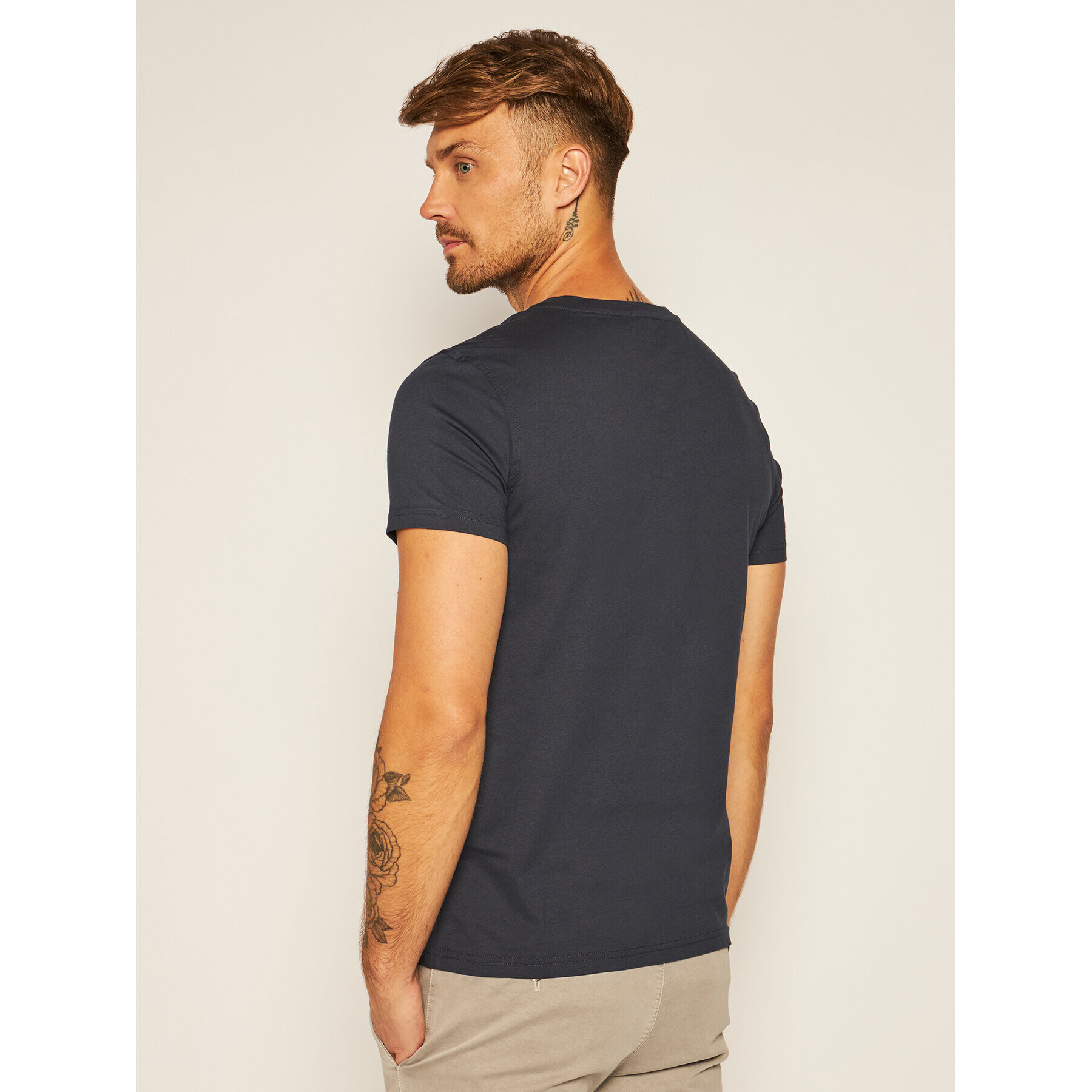 Tommy Hilfiger Тишърт 2S87904671 Тъмносин Regular Fit - Pepit.bg