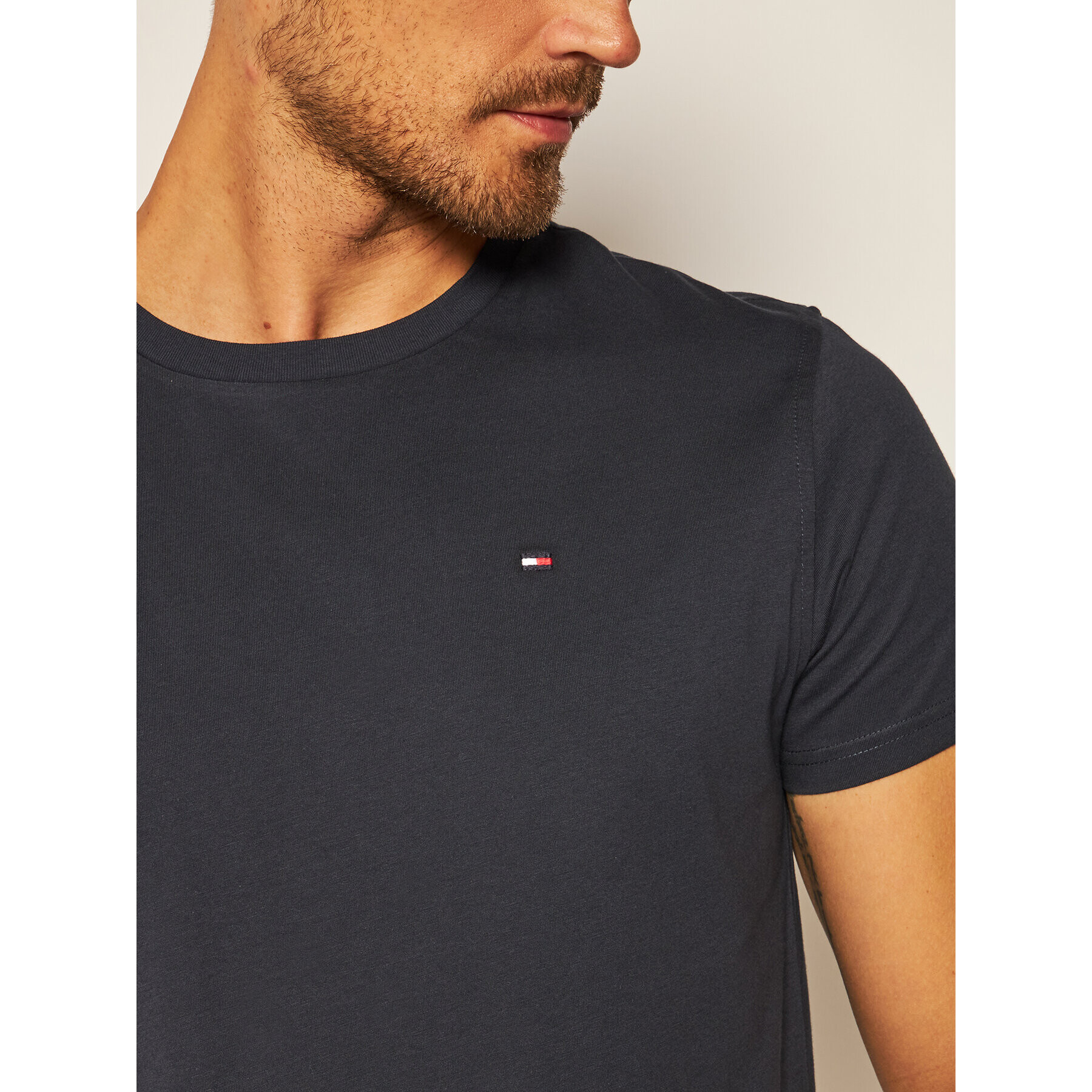 Tommy Hilfiger Тишърт 2S87904671 Тъмносин Regular Fit - Pepit.bg
