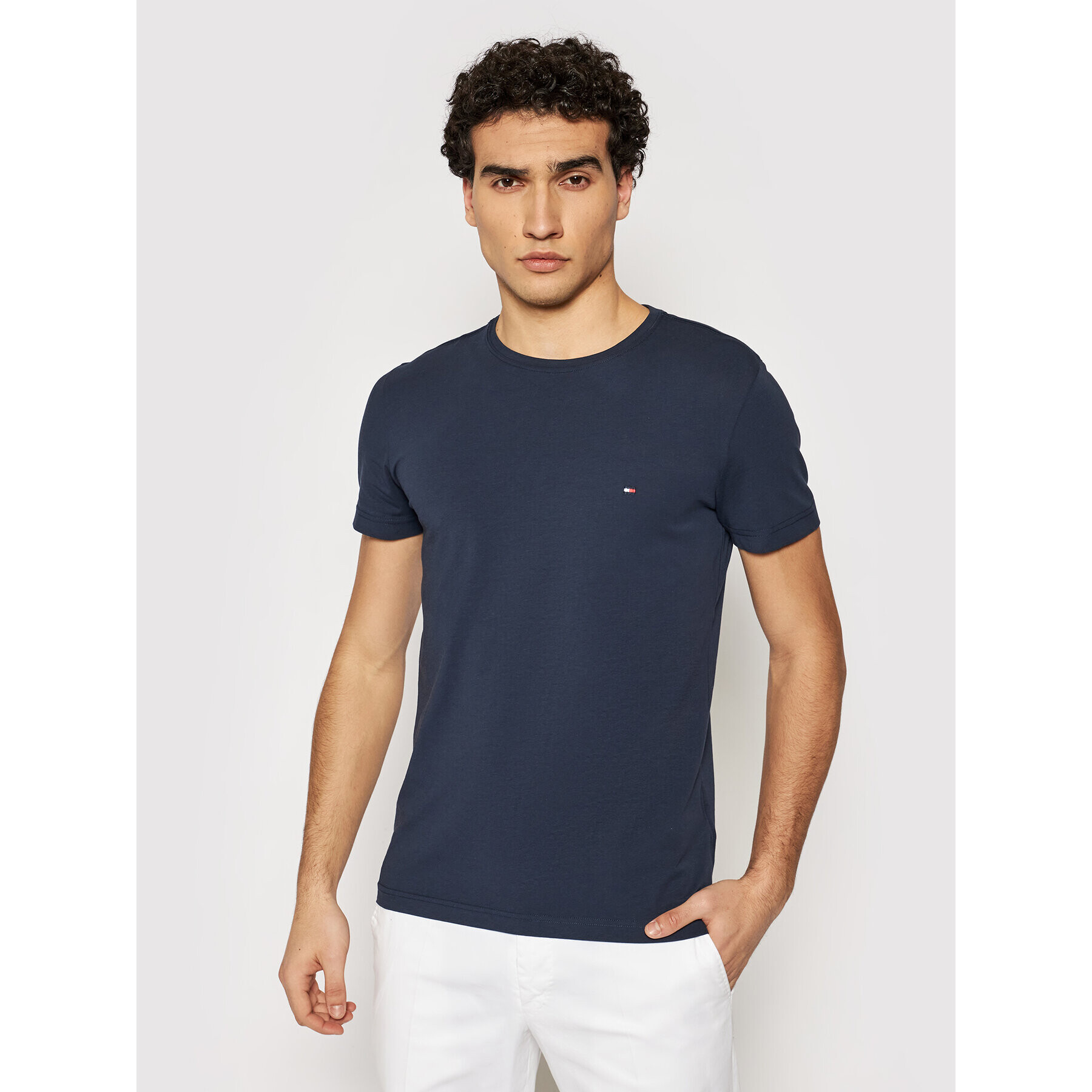 Tommy Hilfiger Тишърт 867896625 Тъмносин Slim Fit - Pepit.bg