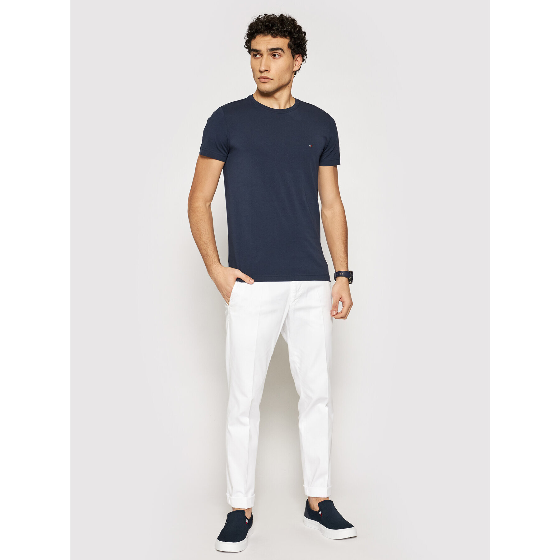 Tommy Hilfiger Тишърт 867896625 Тъмносин Slim Fit - Pepit.bg