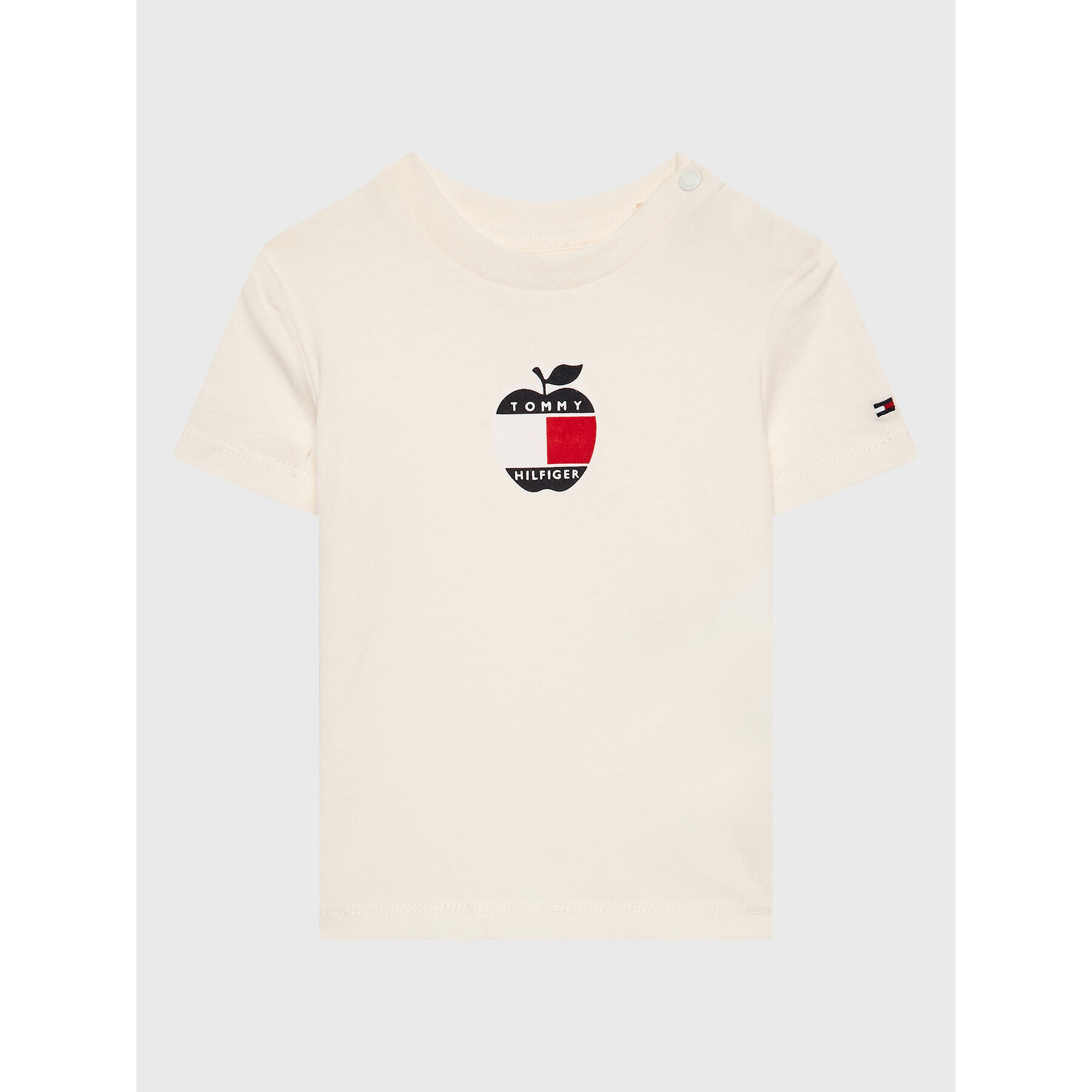 Tommy Hilfiger Тишърт Apple KN0KN01569 Екрю Regular Fit - Pepit.bg