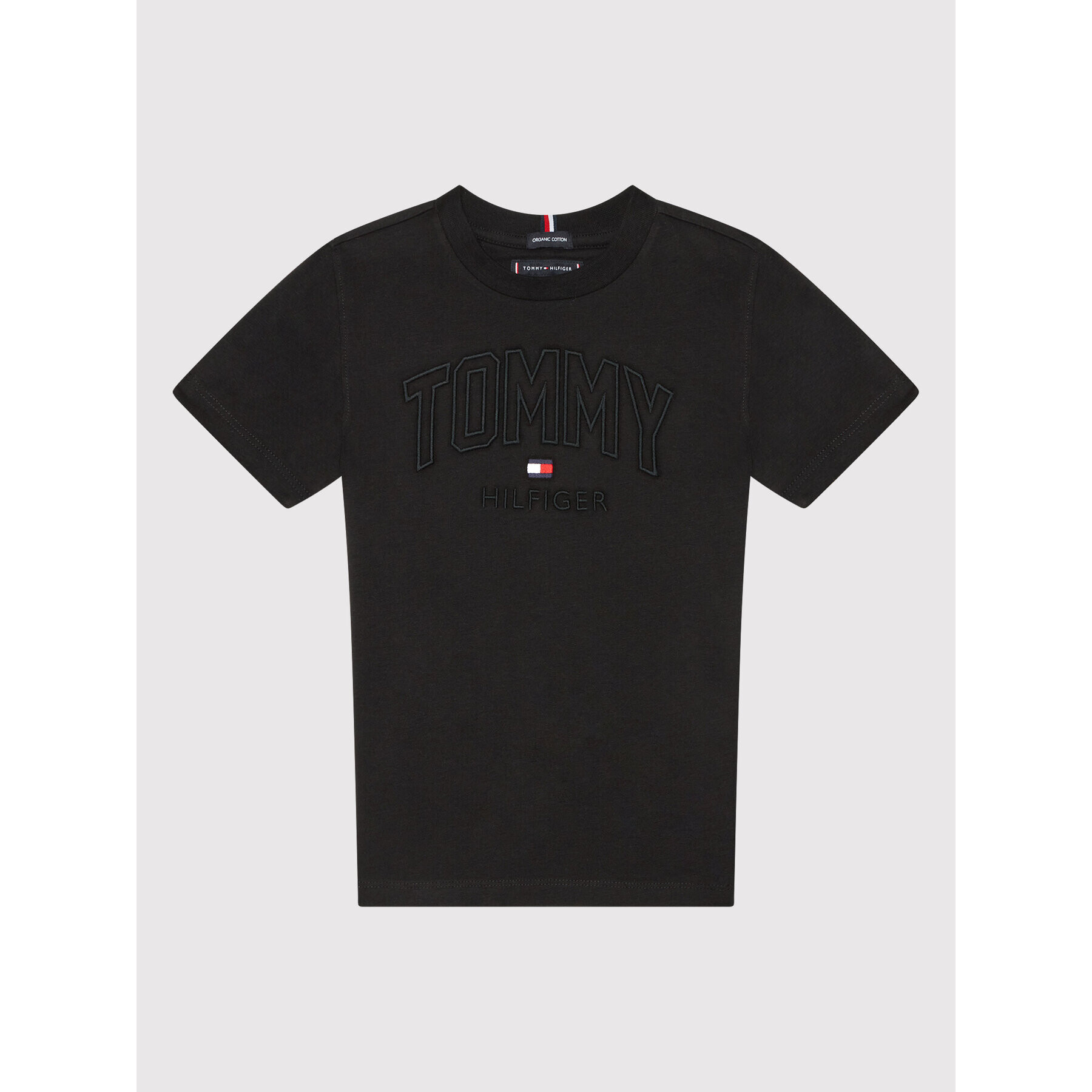 Tommy Hilfiger Тишърт Applique Logo KB0KB06854 D Черен Regular Fit - Pepit.bg