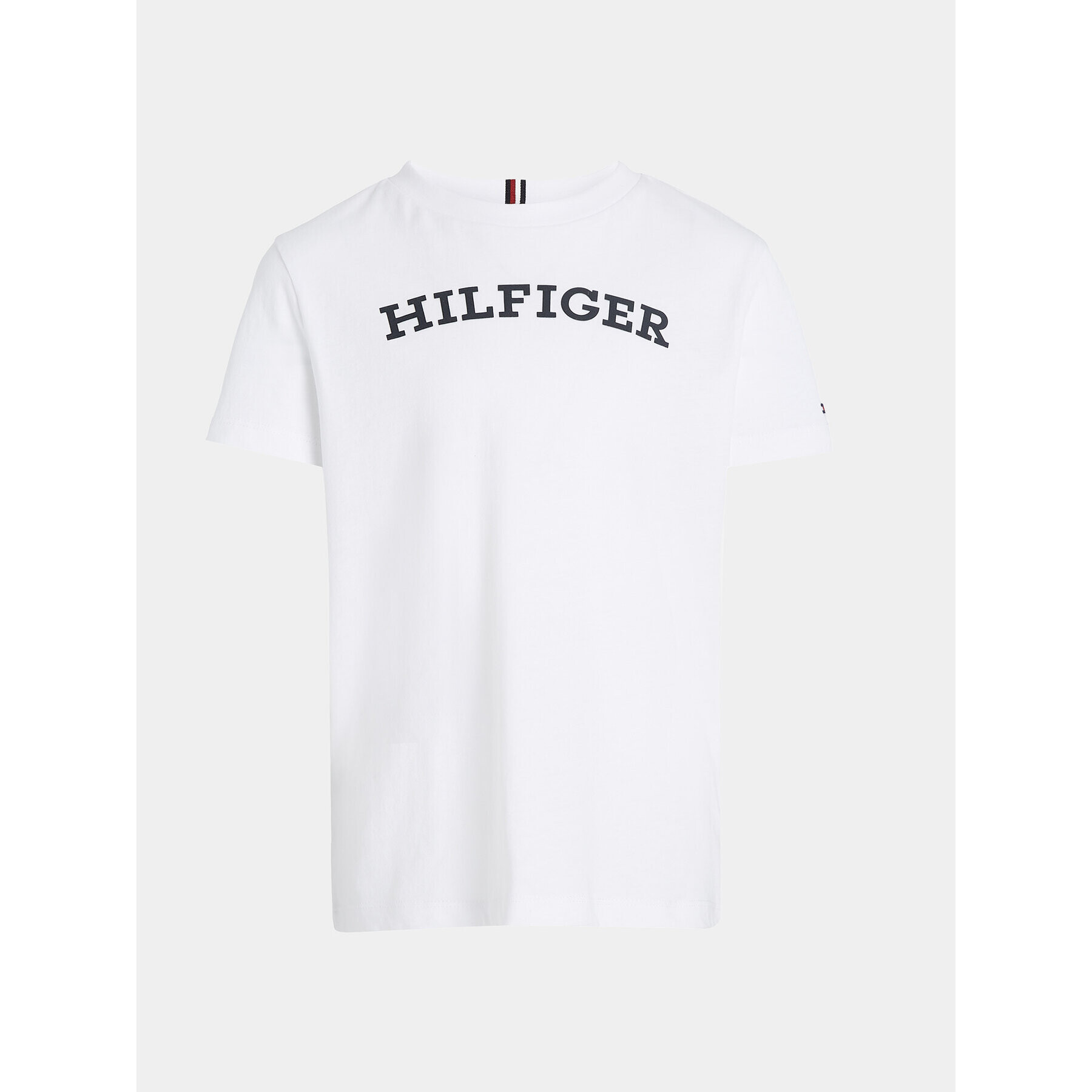 Tommy Hilfiger Тишърт Arched KB0KB08333 D Бял Regular Fit - Pepit.bg
