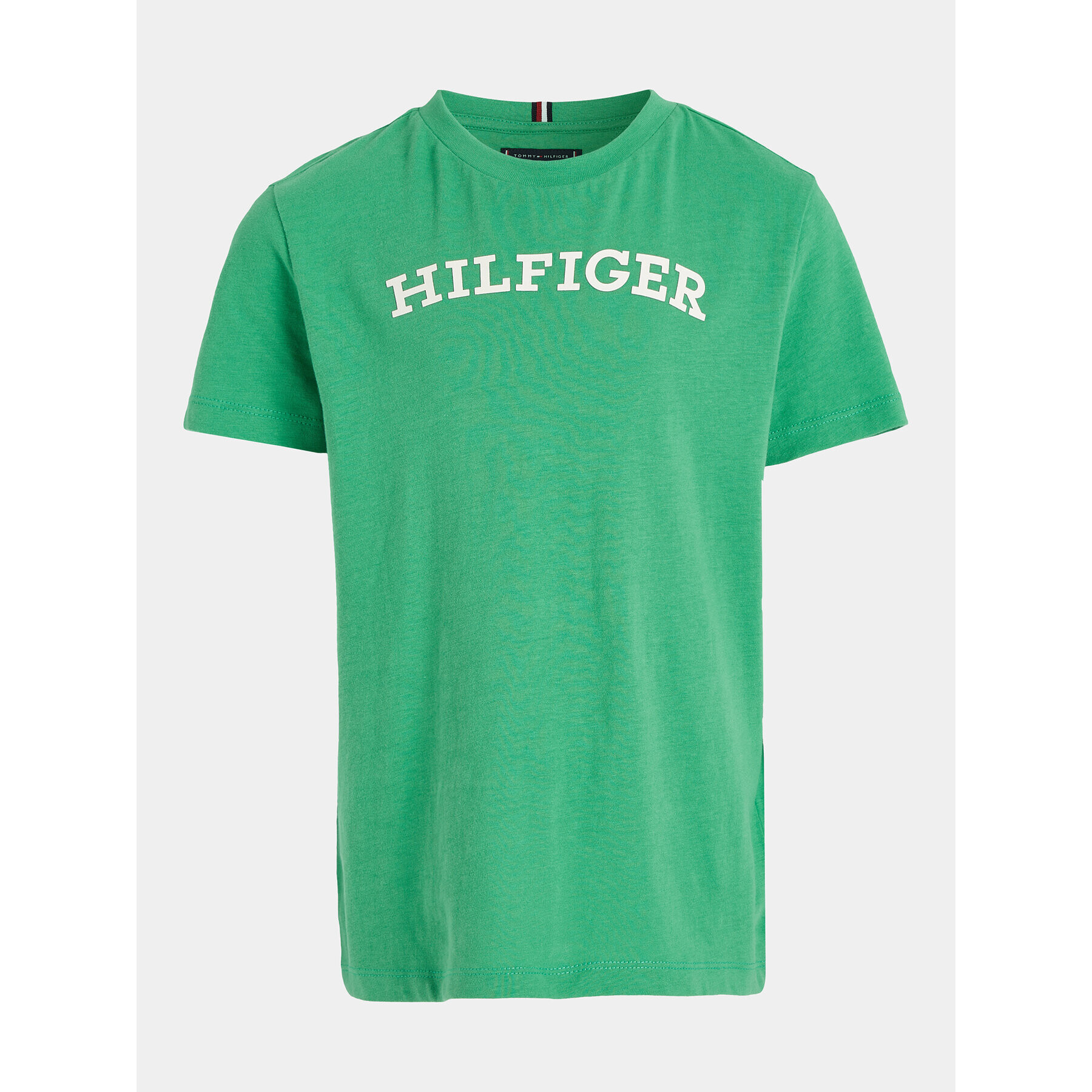 Tommy Hilfiger Тишърт Arched KB0KB08333 D Зелен Regular Fit - Pepit.bg