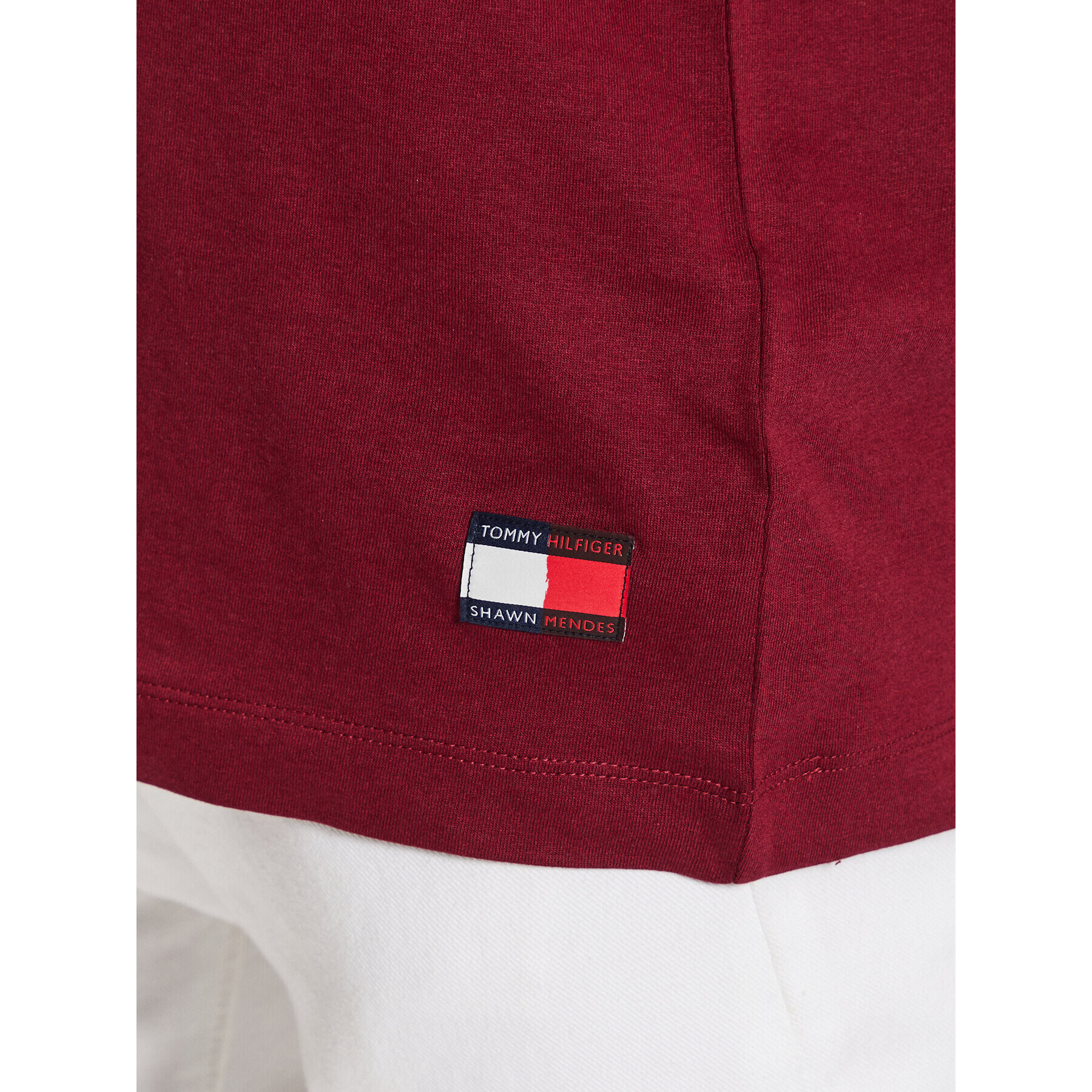 Tommy Hilfiger Тишърт Archive MW0MW31189 Бордо Relaxed Fit - Pepit.bg