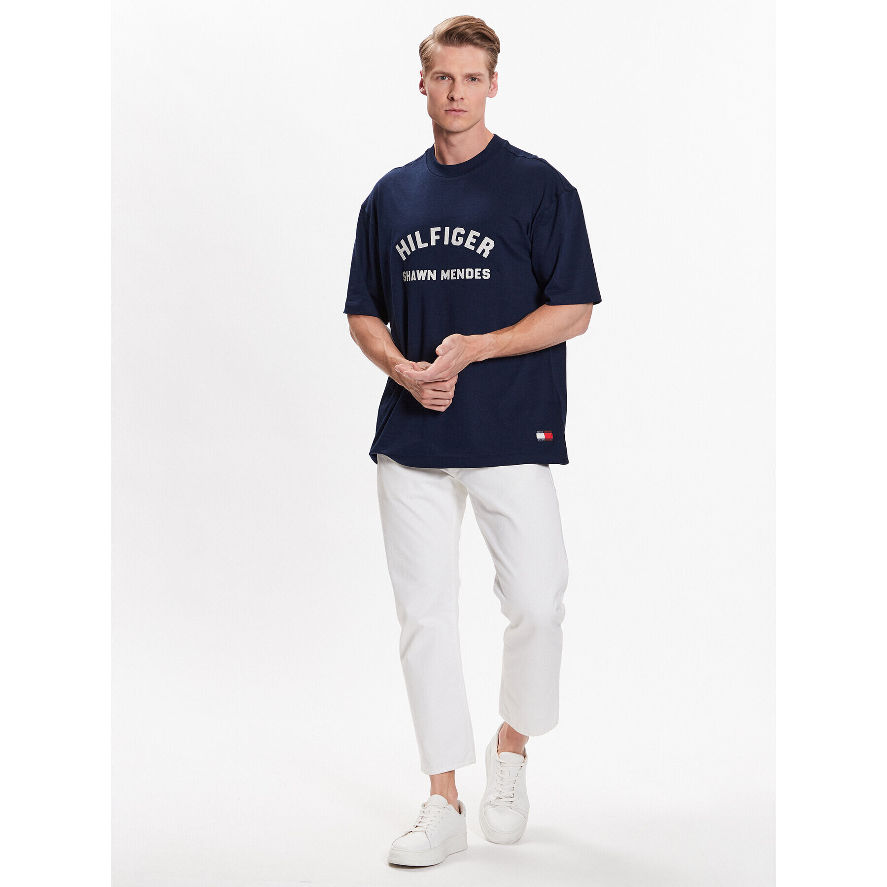 Tommy Hilfiger Тишърт Archive MW0MW31189 Тъмносин Relaxed Fit - Pepit.bg