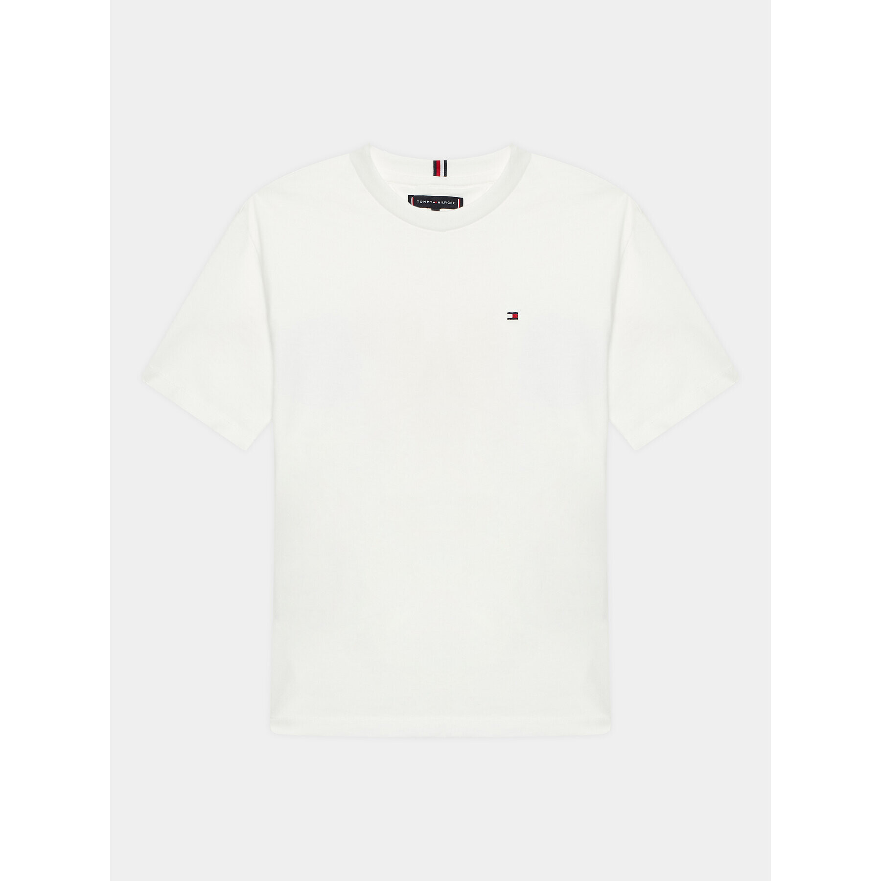 Tommy Hilfiger Тишърт Bold KB0KB08218 M Бял Regular Fit - Pepit.bg