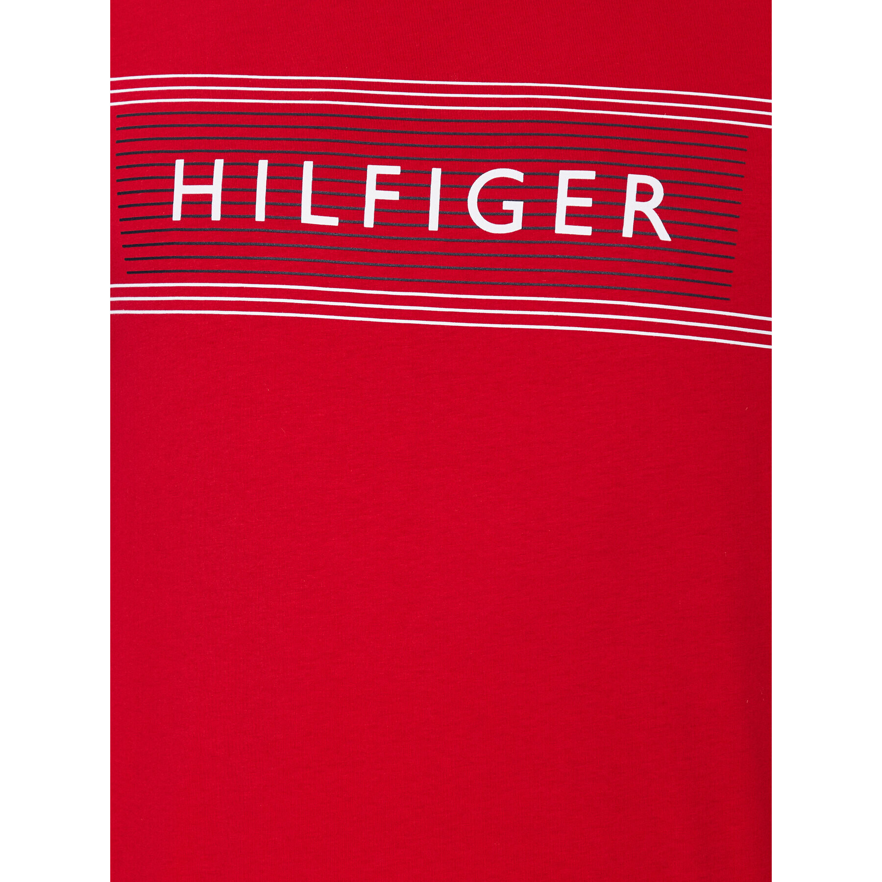 Tommy Hilfiger Тишърт Brand Love MW0MW30035 Червен Slim Fit - Pepit.bg