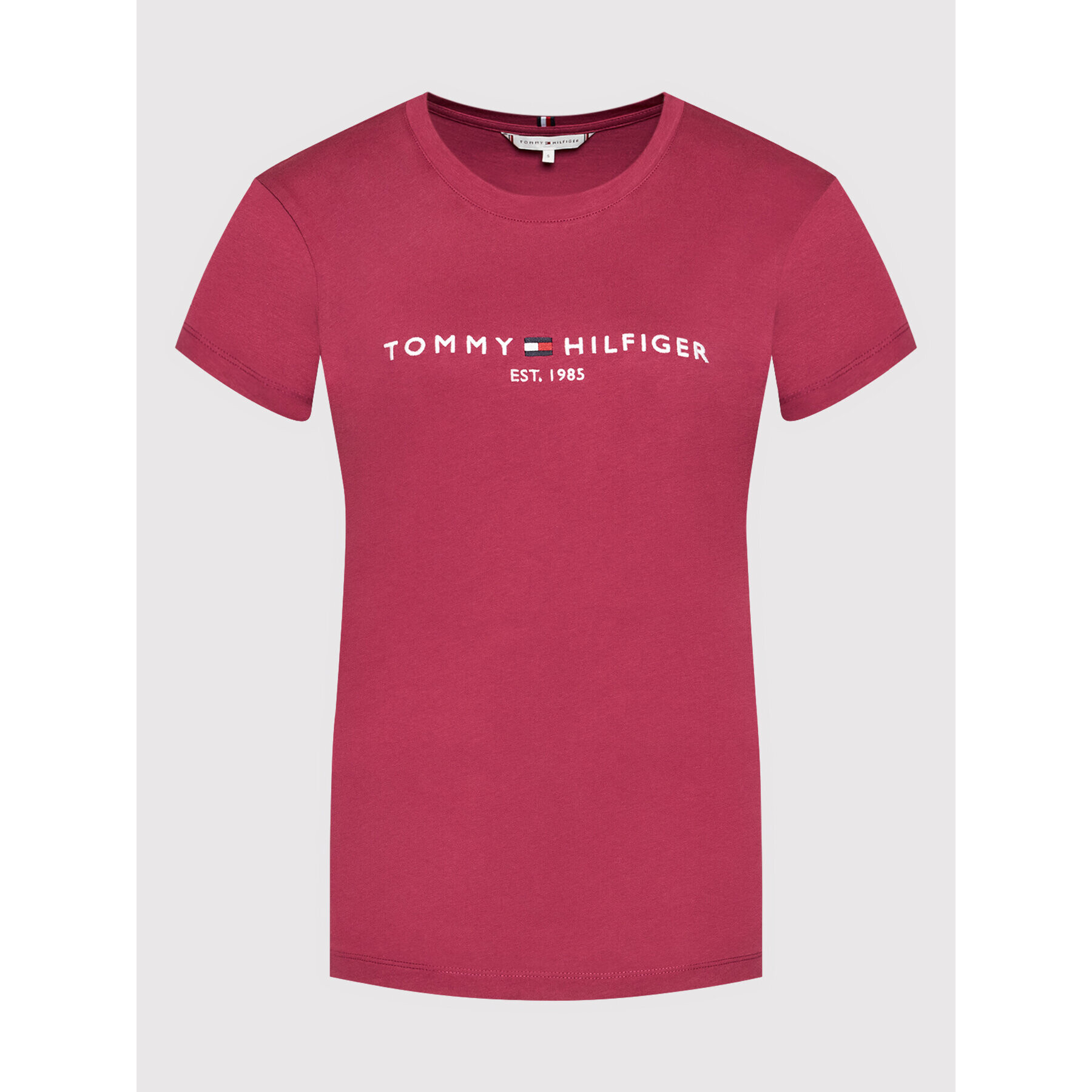 Tommy Hilfiger Тишърт C-Nk Tee WW0WW28681 Розов Regular Fit - Pepit.bg