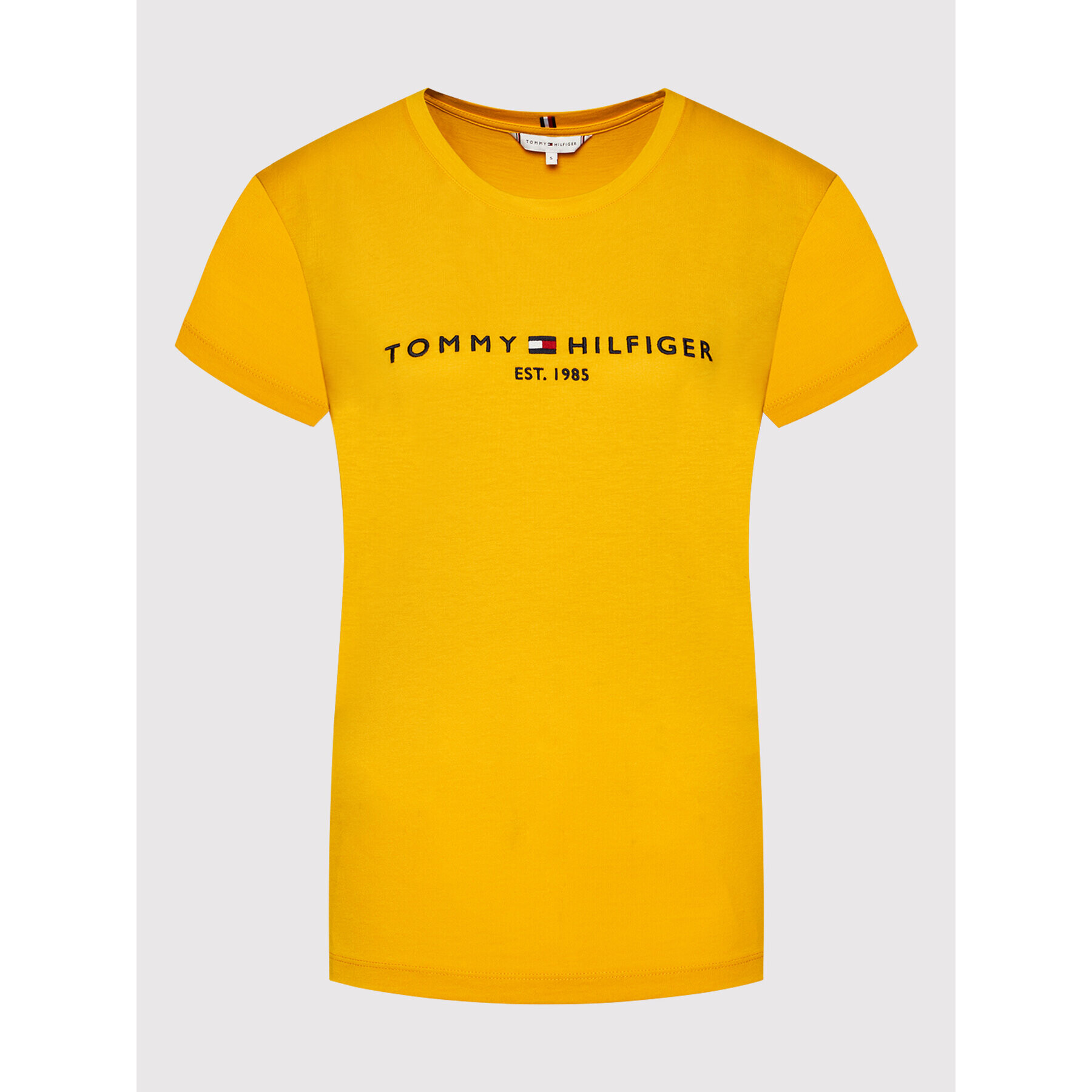 Tommy Hilfiger Тишърт C-Nk WW0WW28681 Жълт Regular Fit - Pepit.bg
