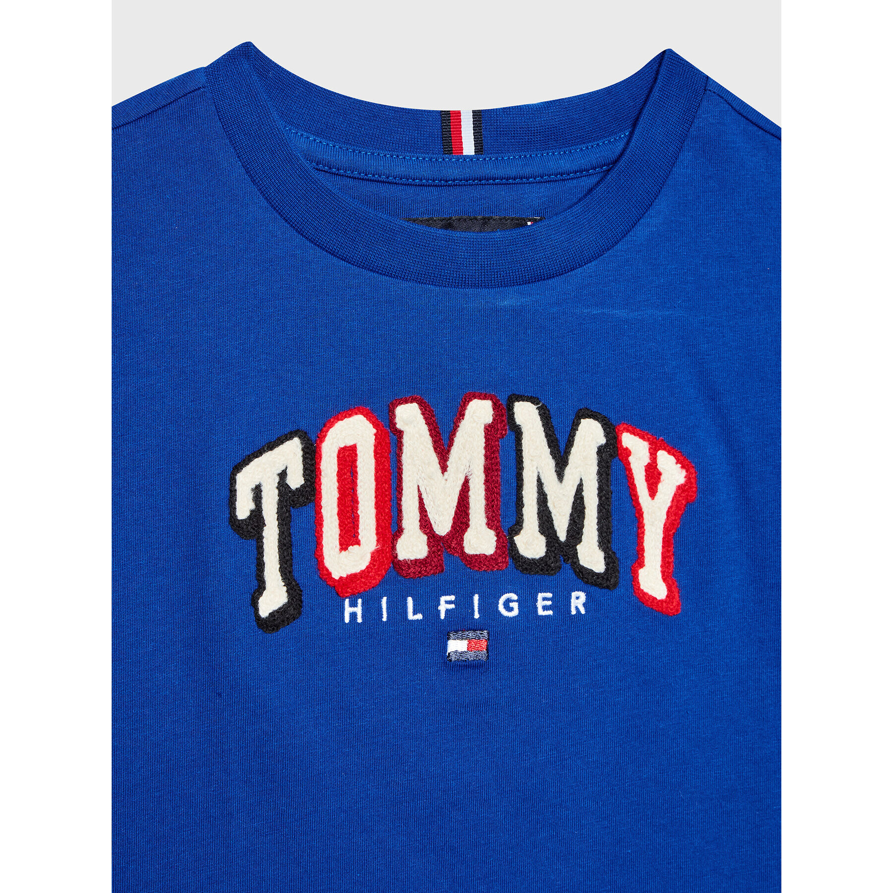 Tommy Hilfiger Тишърт Chainstitch KB0KB07798 D Син Regular Fit - Pepit.bg