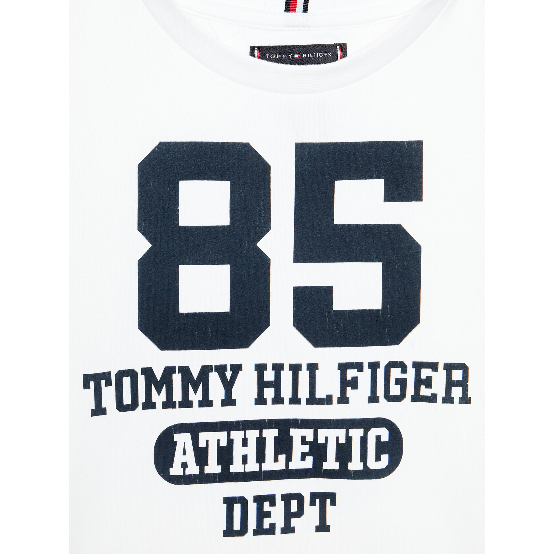 Tommy Hilfiger Тишърт Collegiate KB0KB08023 D Бял Regular Fit - Pepit.bg