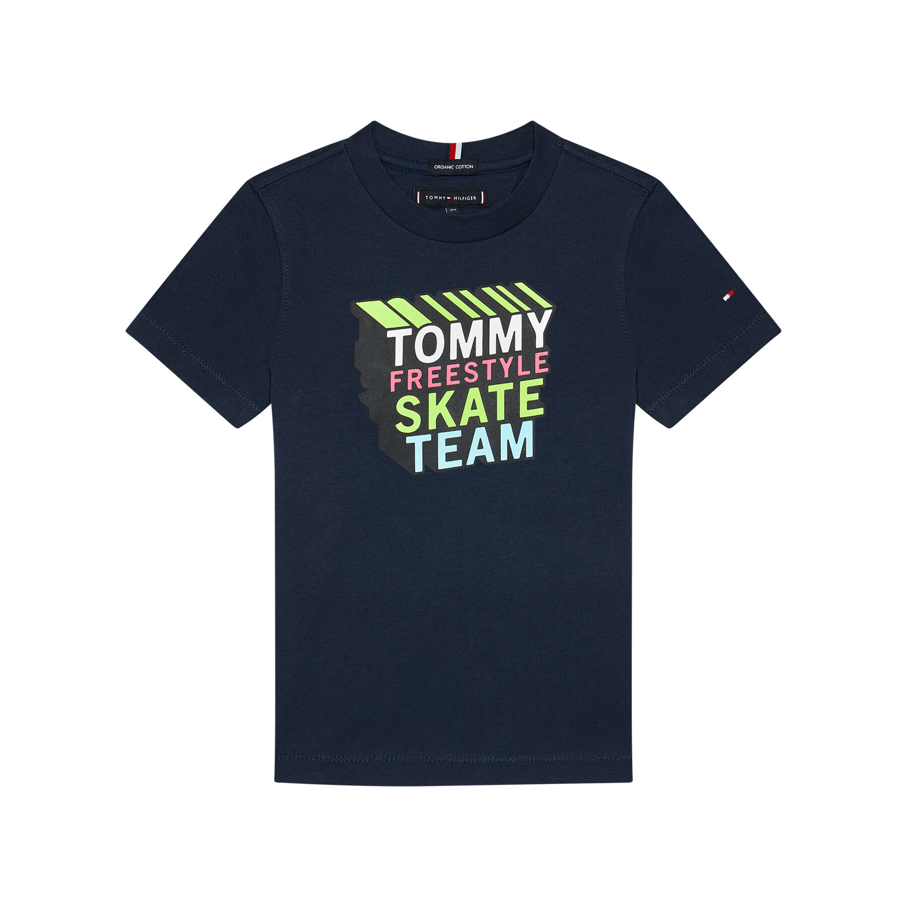 Tommy Hilfiger Тишърт Cool Logo KB0KB06520 D Тъмносин Regular Fit - Pepit.bg