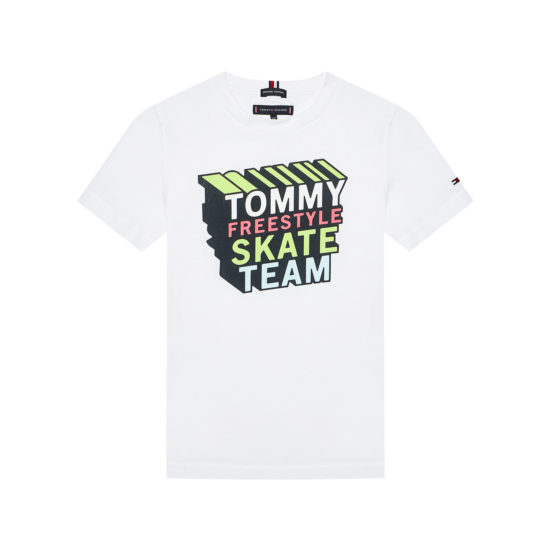 Tommy Hilfiger Тишърт Cool Logo Tee KB0KB06520 D Бял Regular Fit - Pepit.bg