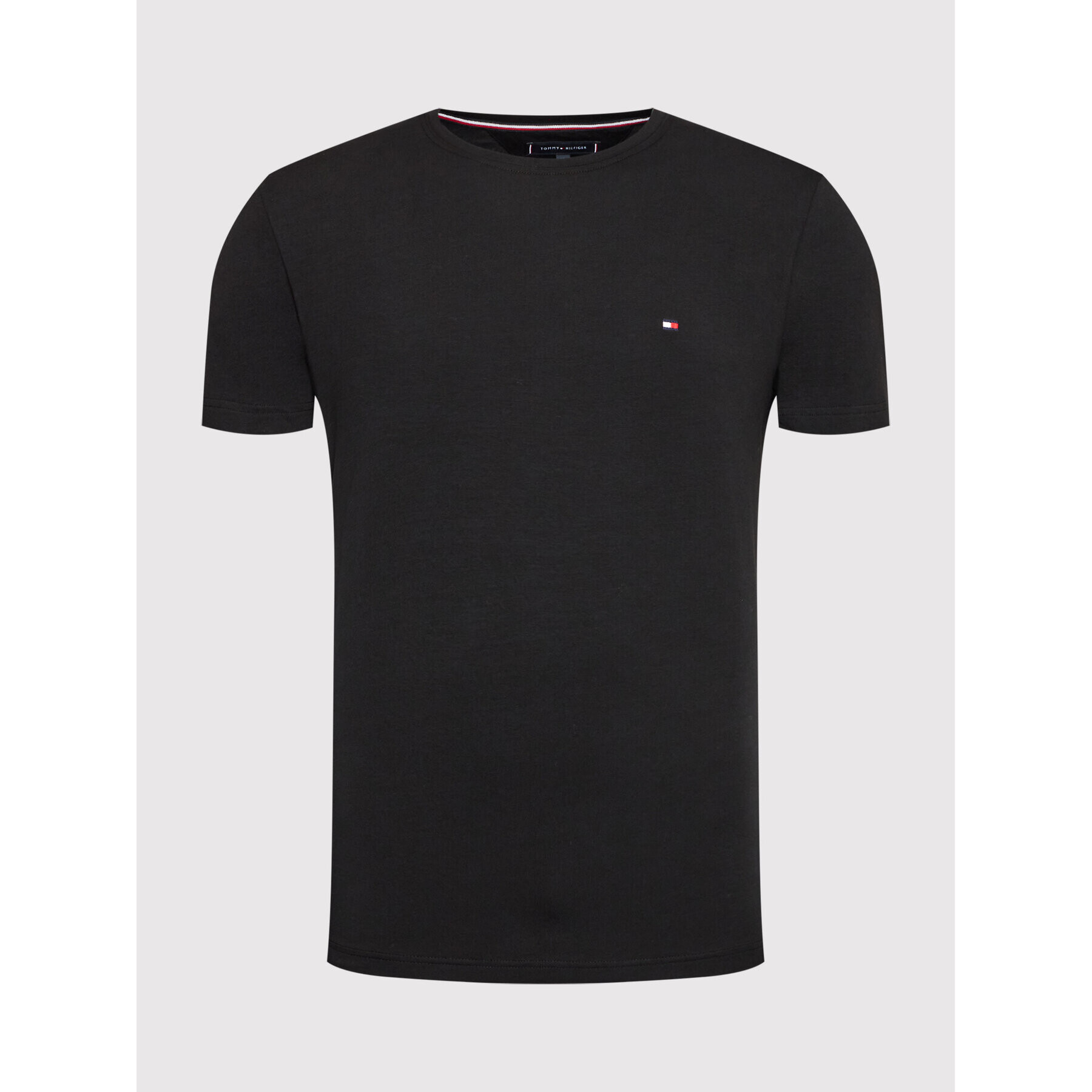 Tommy Hilfiger Тишърт Core Stretch MW0MW27539 Черен Slim Fit - Pepit.bg