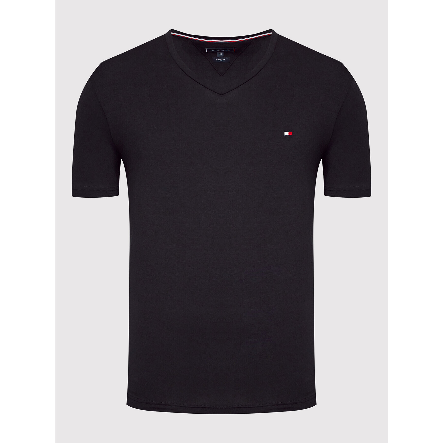 Tommy Hilfiger Тишърт Core Stretch MW0MW27540 Черен Slim Fit - Pepit.bg