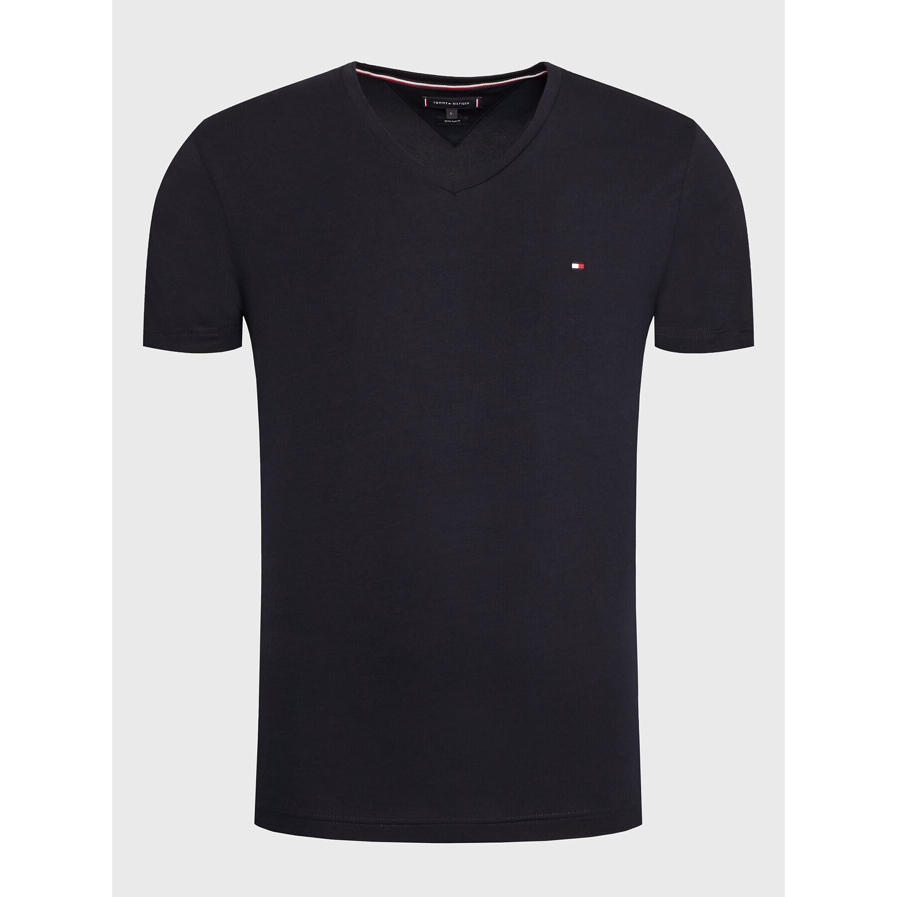 Tommy Hilfiger Тишърт Core Stretch MW0MW27540 Тъмносин Slim Fit - Pepit.bg