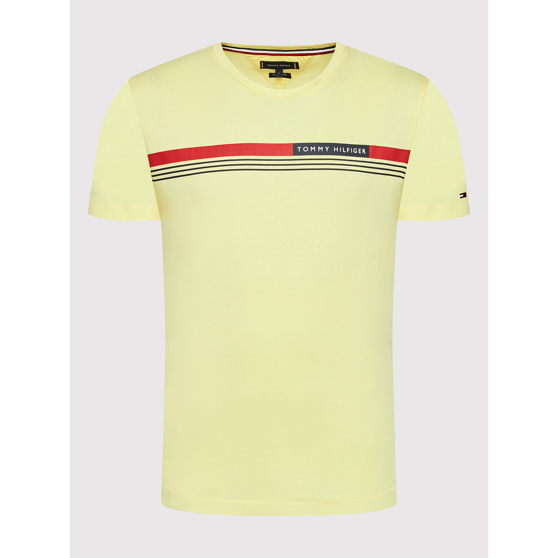 Tommy Hilfiger Тишърт Corp Chest Front Logo MW0MW24558 Жълт Regular Fit - Pepit.bg