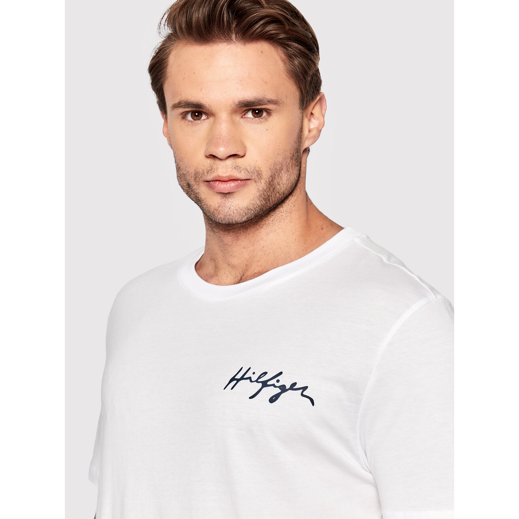 Tommy Hilfiger Тишърт Crew Neck UM0UM02314 Бял Regular Fit - Pepit.bg