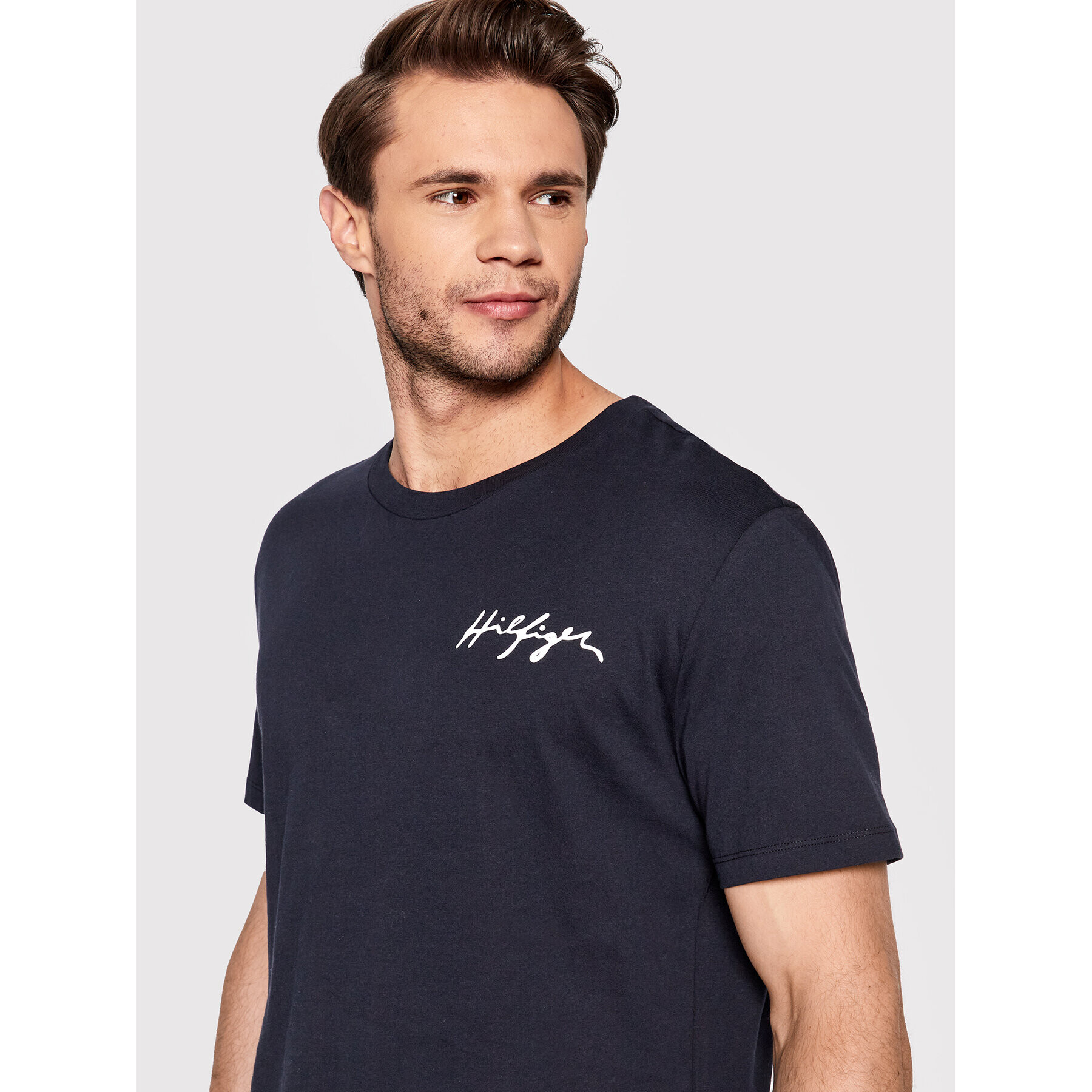 Tommy Hilfiger Тишърт Crew Neck UM0UM02314 Тъмносин Regular Fit - Pepit.bg