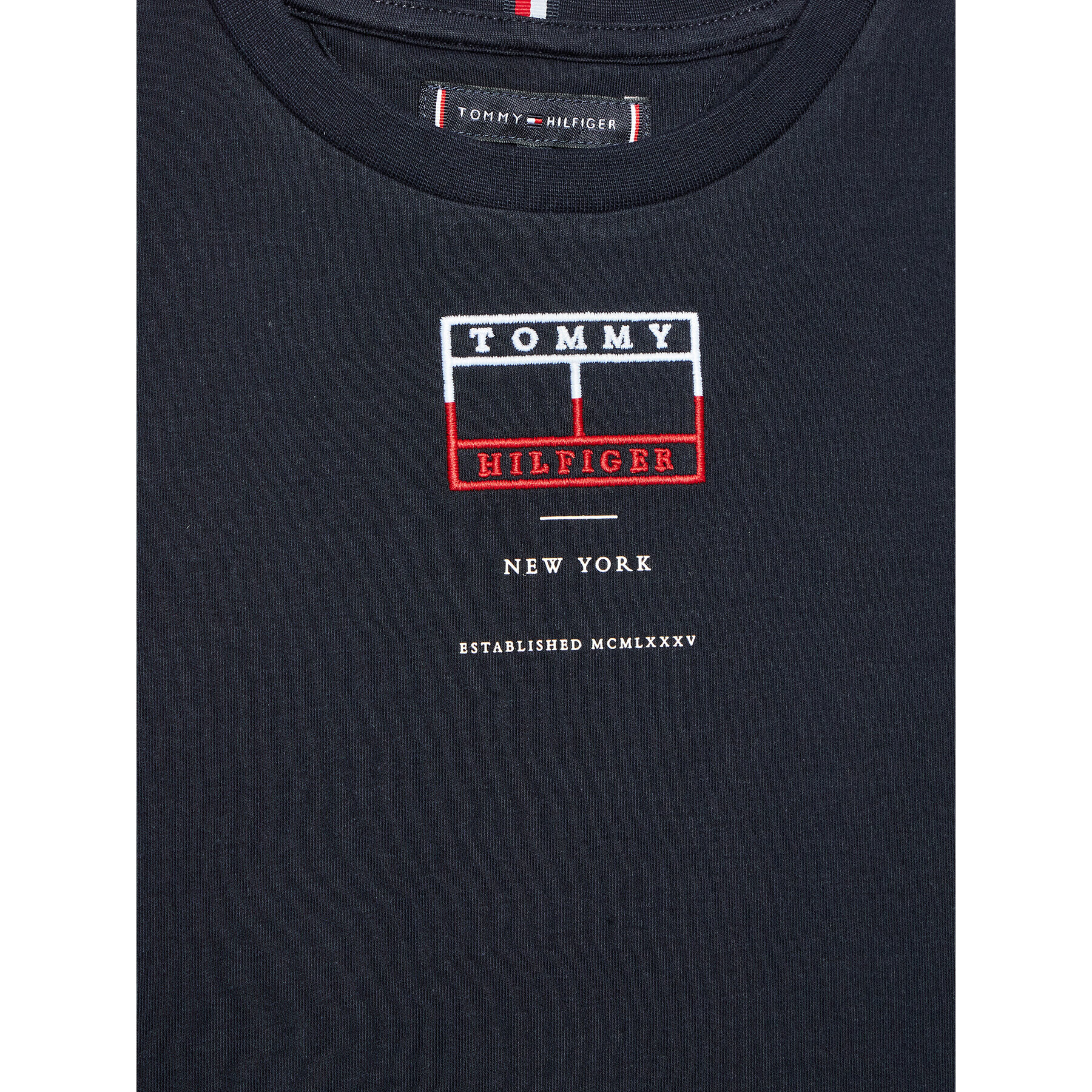 Tommy Hilfiger Тишърт Embroidered KB0KB07598 Тъмносин Regular Fit - Pepit.bg