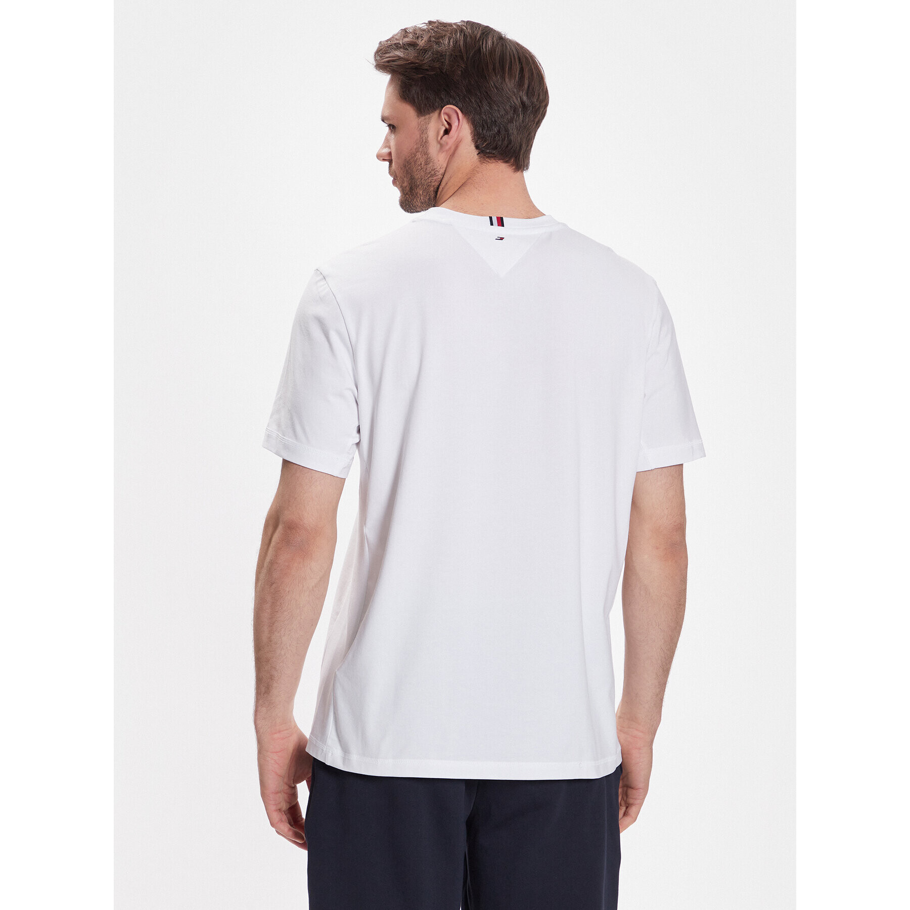 Tommy Hilfiger Тишърт Essential Big Logo MW0MW30437 Бял Regular Fit - Pepit.bg