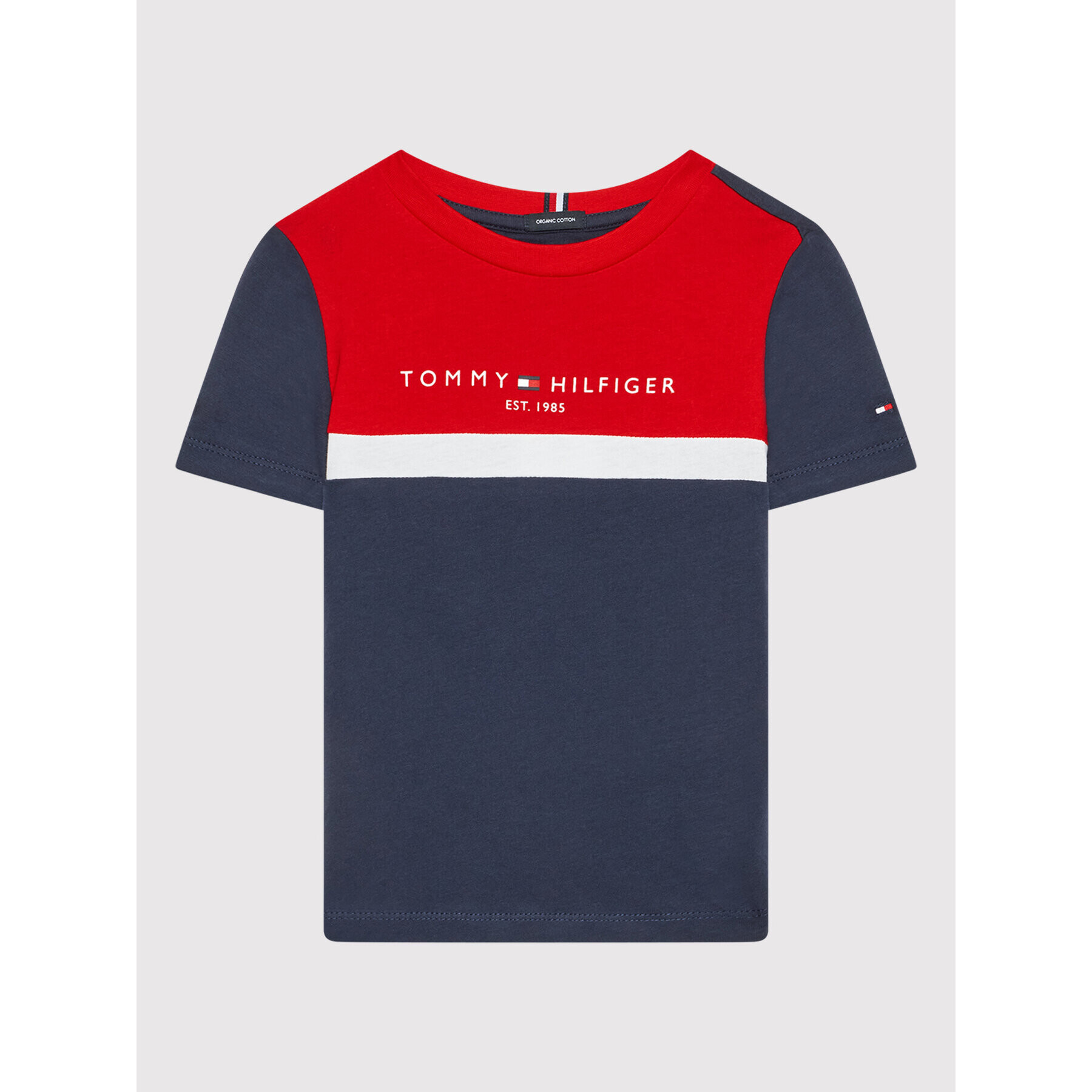 Tommy Hilfiger Тишърт Essential KB0KB06851 M Тъмносин Regular Fit - Pepit.bg