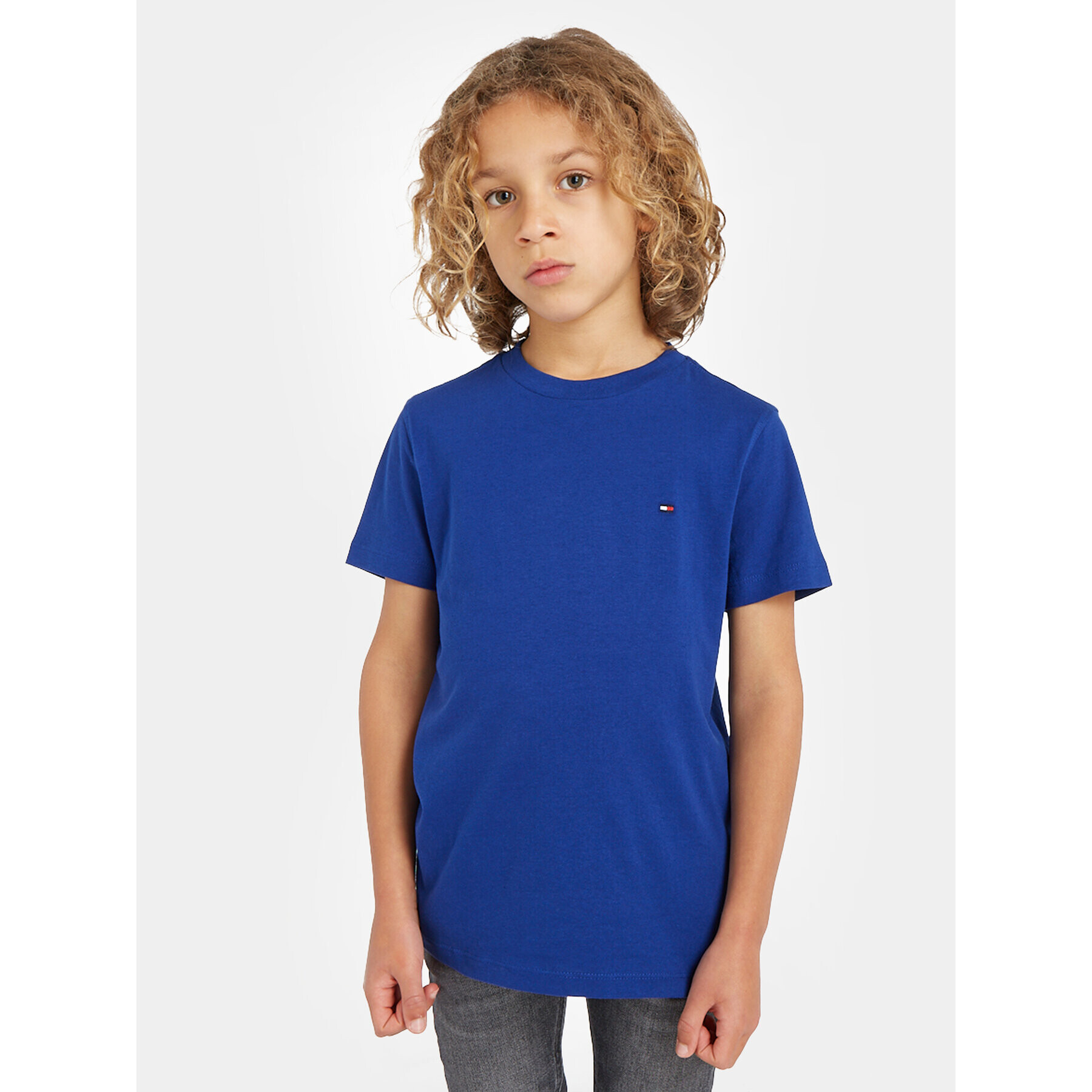 Tommy Hilfiger Тишърт Essential KB0KB06879 D Син Regular Fit - Pepit.bg