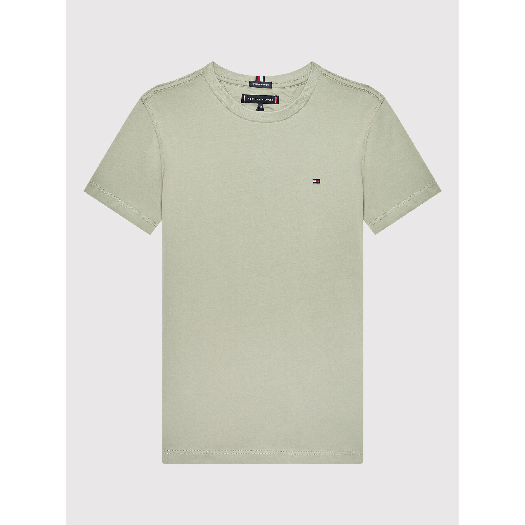 Tommy Hilfiger Тишърт Essential KB0KB06879 Зелен Regular Fit - Pepit.bg