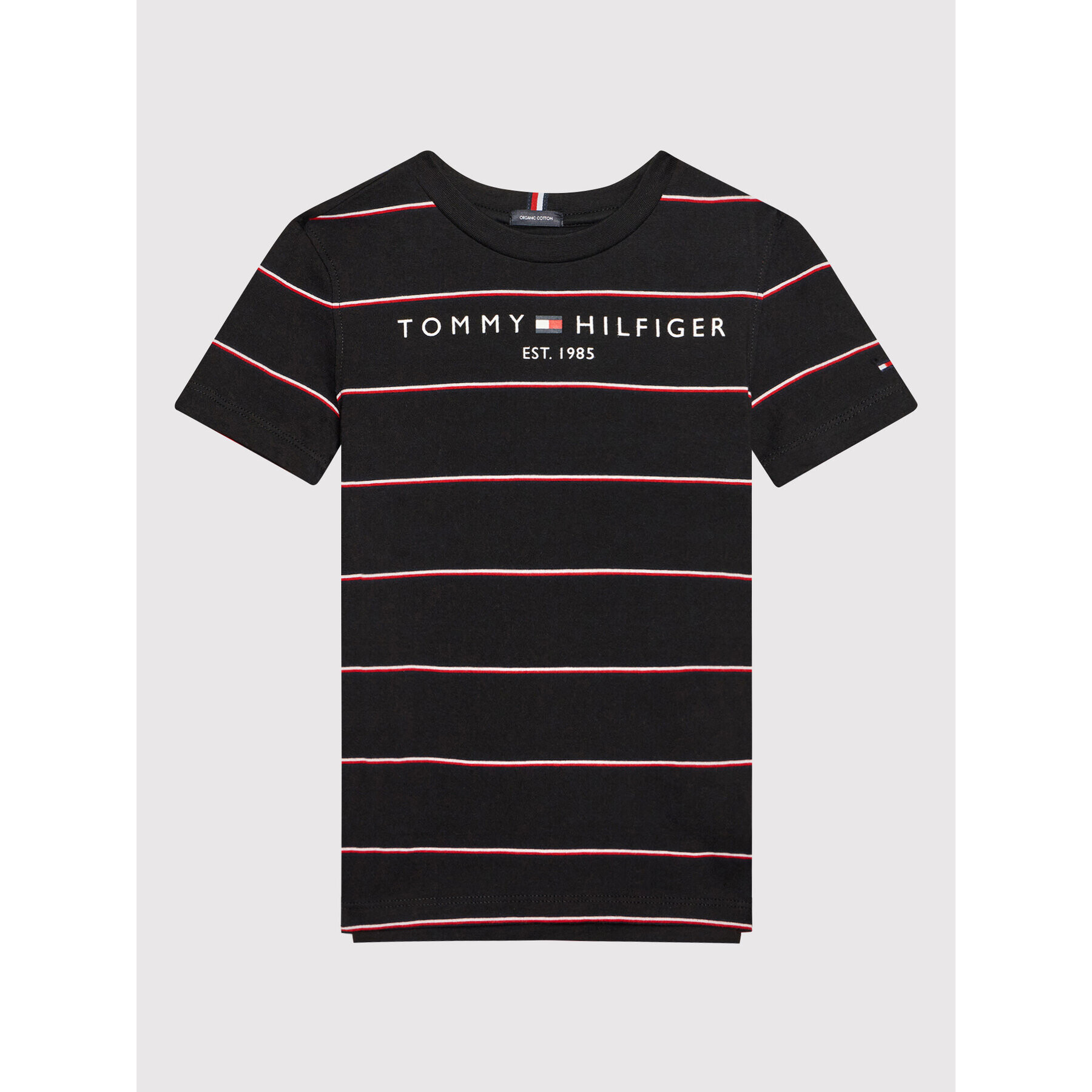 Tommy Hilfiger Тишърт Essential KB0KB06888 D Черен Regular Fit - Pepit.bg