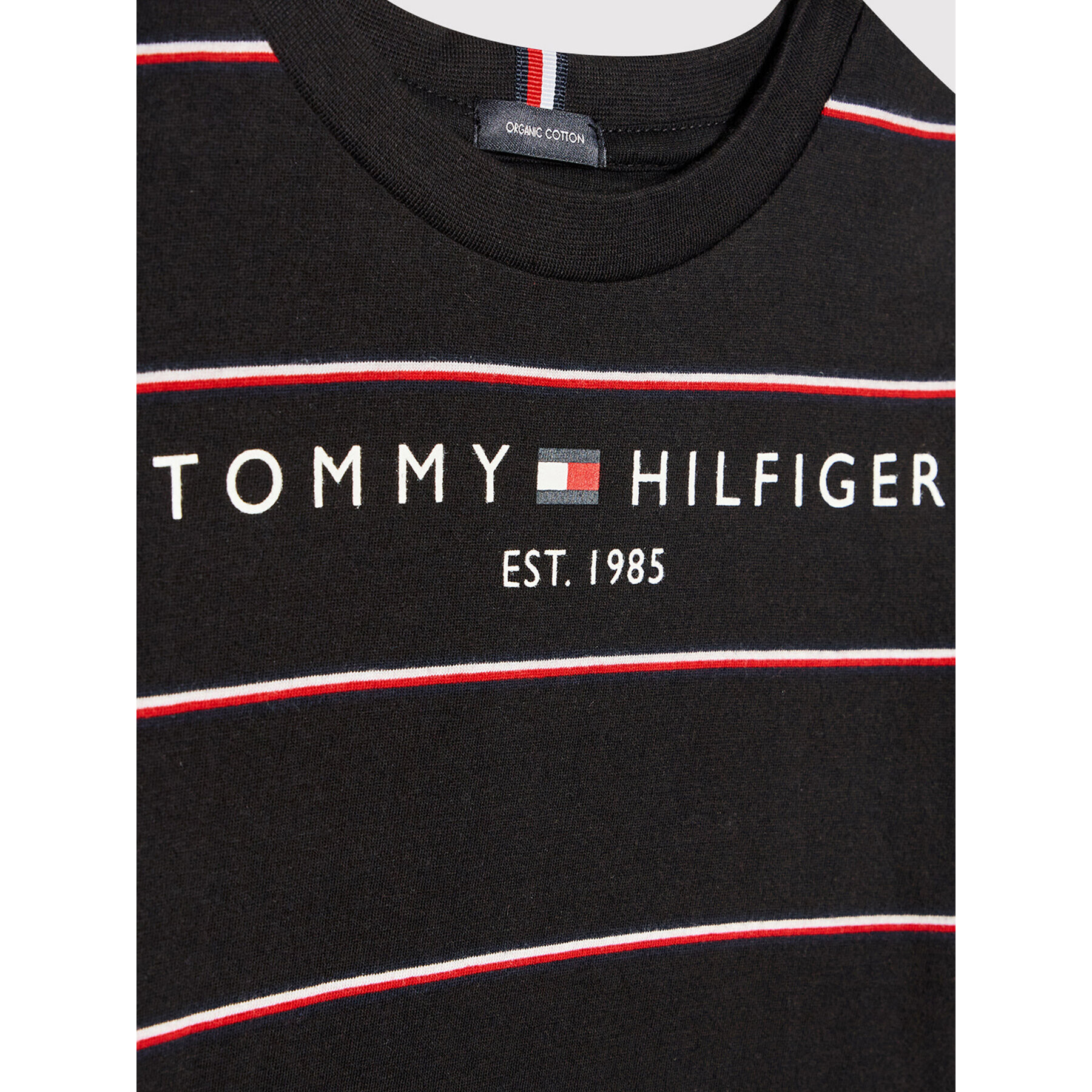 Tommy Hilfiger Тишърт Essential KB0KB06888 D Черен Regular Fit - Pepit.bg