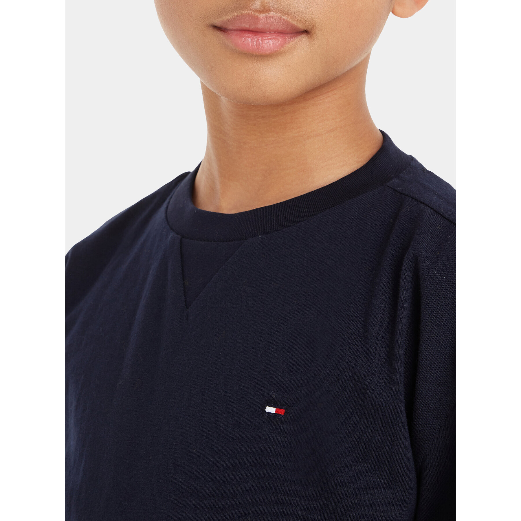 Tommy Hilfiger Тишърт Essential KB0KB08575 M Тъмносин Regular Fit - Pepit.bg