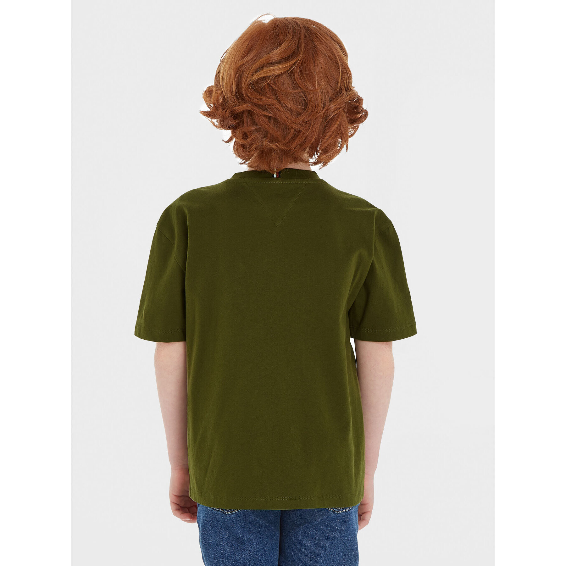 Tommy Hilfiger Тишърт Essential KB0KB08575 M Зелен Regular Fit - Pepit.bg