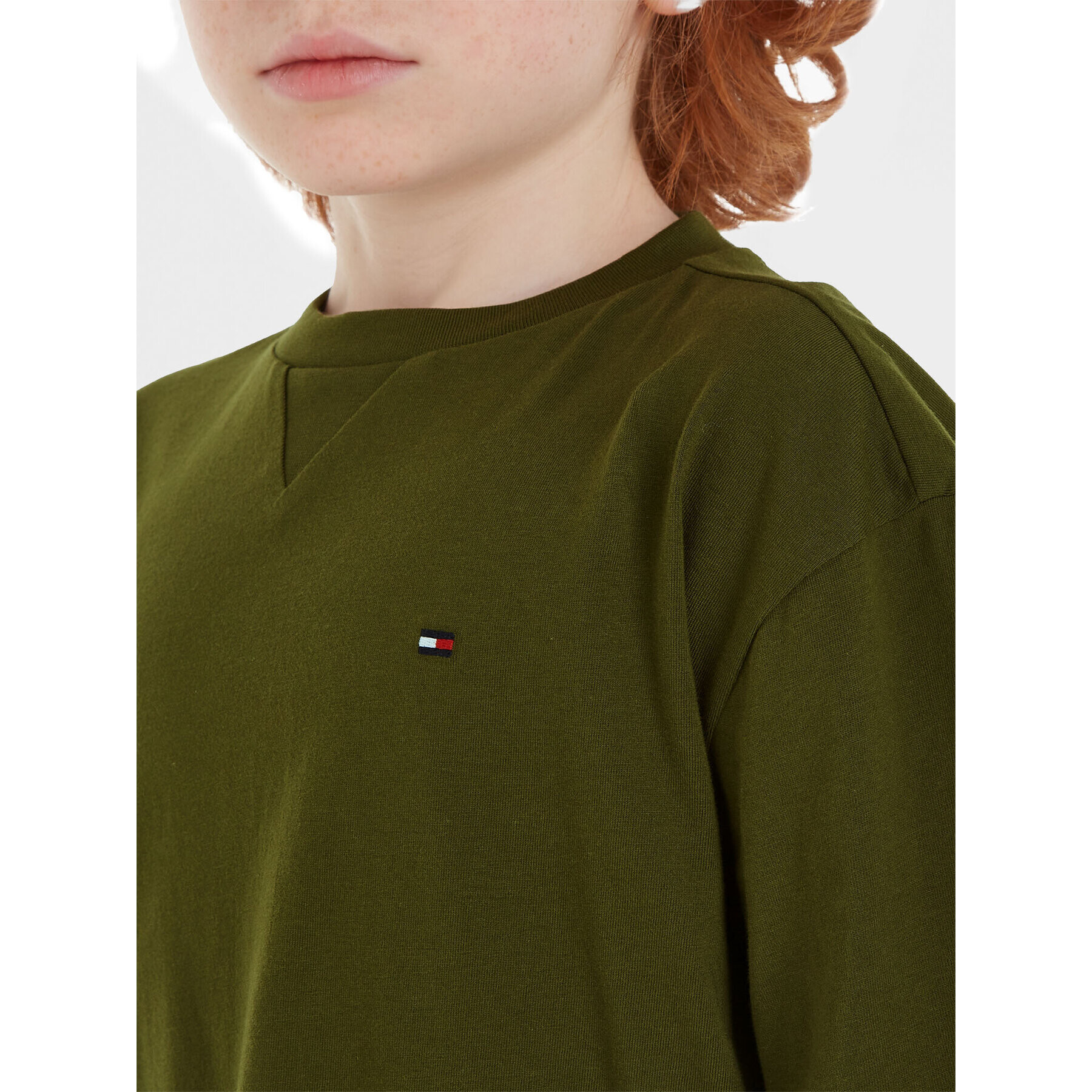 Tommy Hilfiger Тишърт Essential KB0KB08575 M Зелен Regular Fit - Pepit.bg