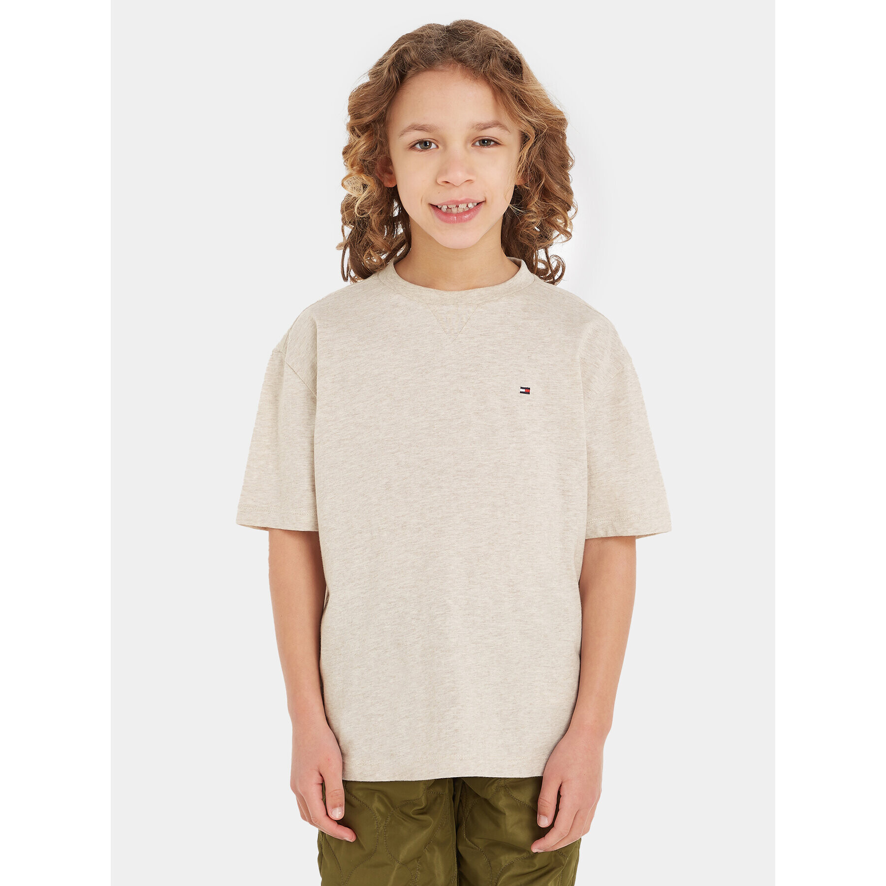 Tommy Hilfiger Тишърт Essential KB0KB08575 S Бежов Regular Fit - Pepit.bg