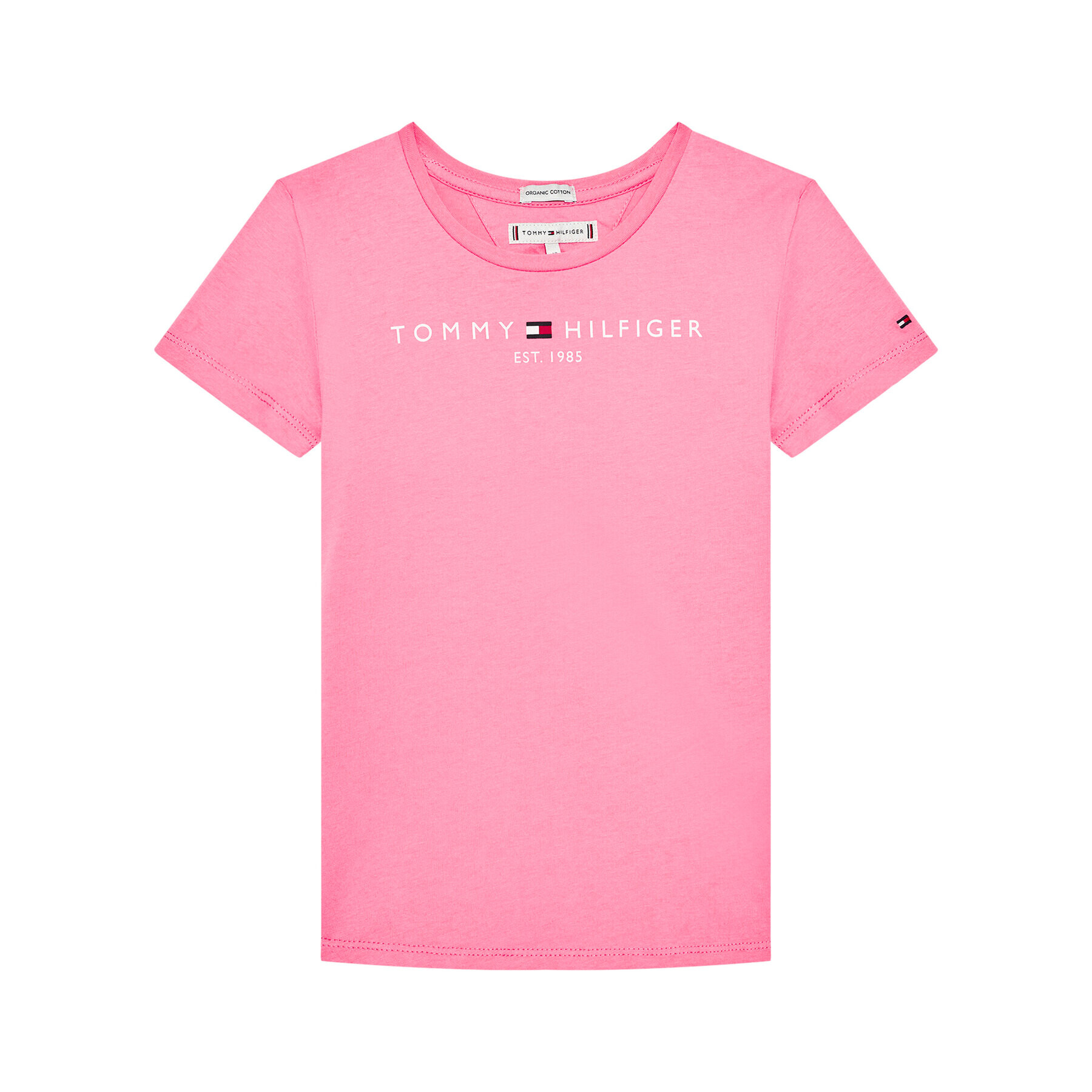 Tommy Hilfiger Тишърт Essential KG0KG05242 D Розов Regular Fit - Pepit.bg