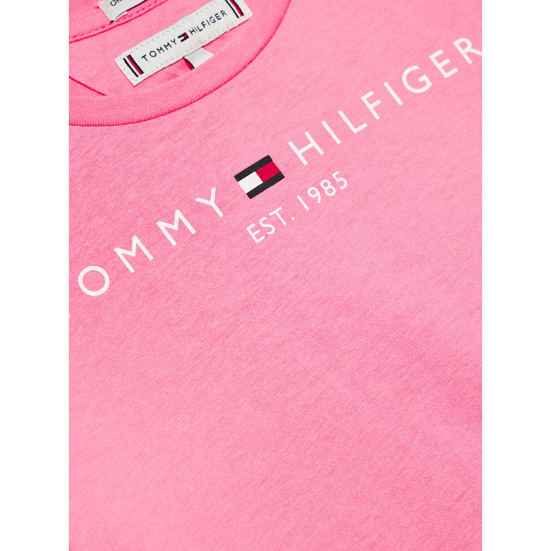 Tommy Hilfiger Тишърт Essential KG0KG05242 D Розов Regular Fit - Pepit.bg