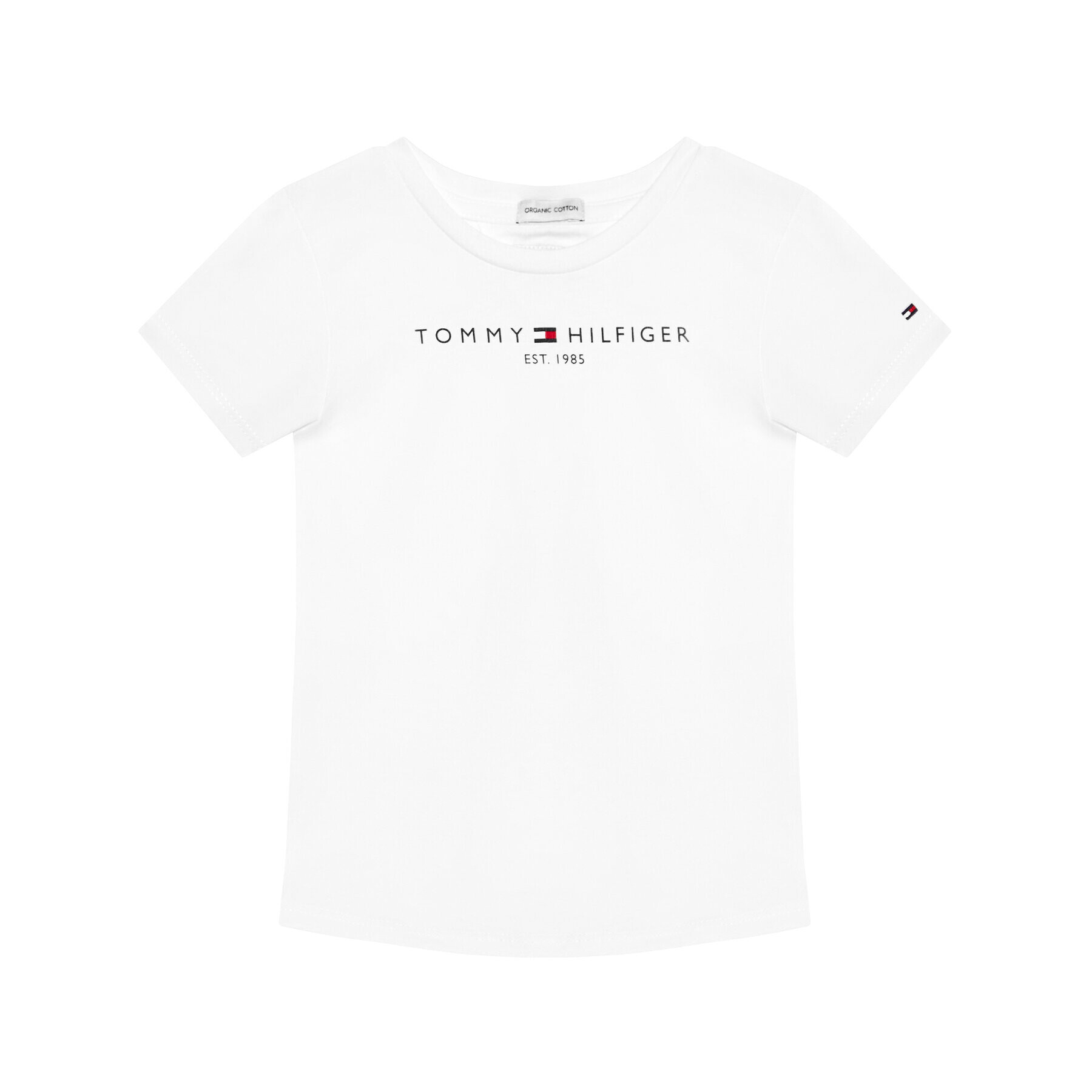 Tommy Hilfiger Тишърт Essential KG0KG05242 M Бял Regular Fit - Pepit.bg