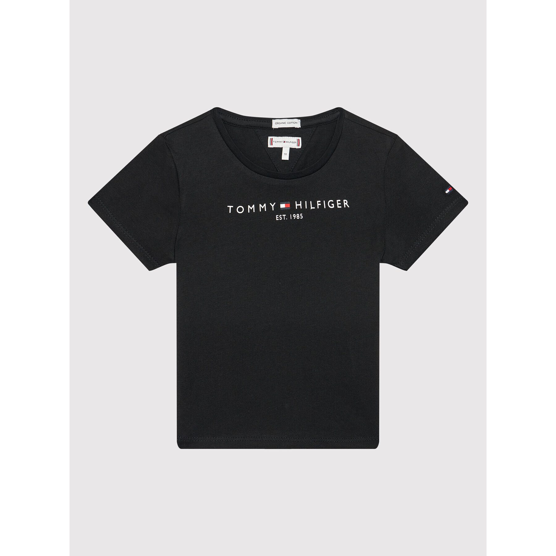 Tommy Hilfiger Тишърт Essential KG0KG05242 M Черен Regular Fit - Pepit.bg