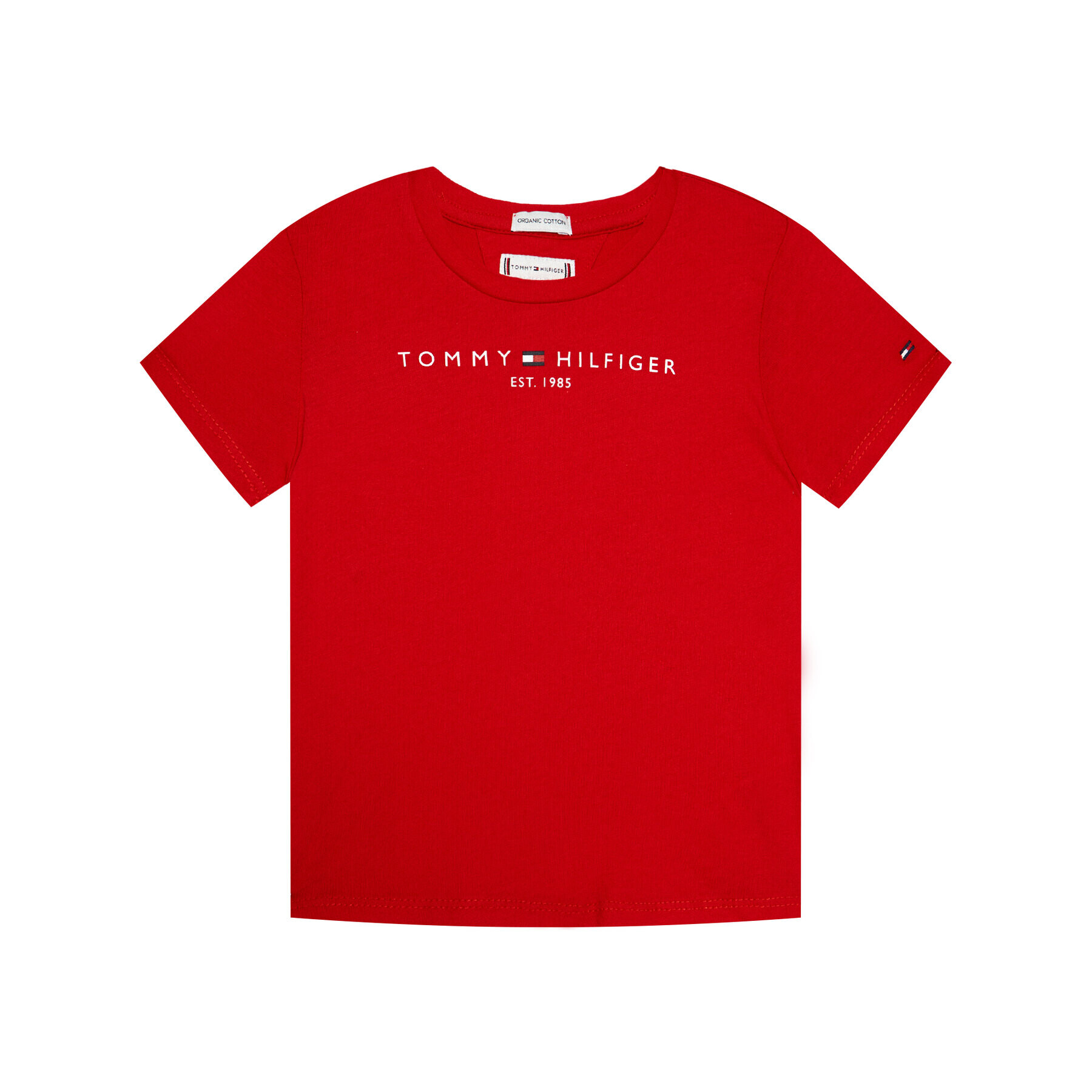 Tommy Hilfiger Тишърт Essential KG0KG05242 M Червен Regular Fit - Pepit.bg