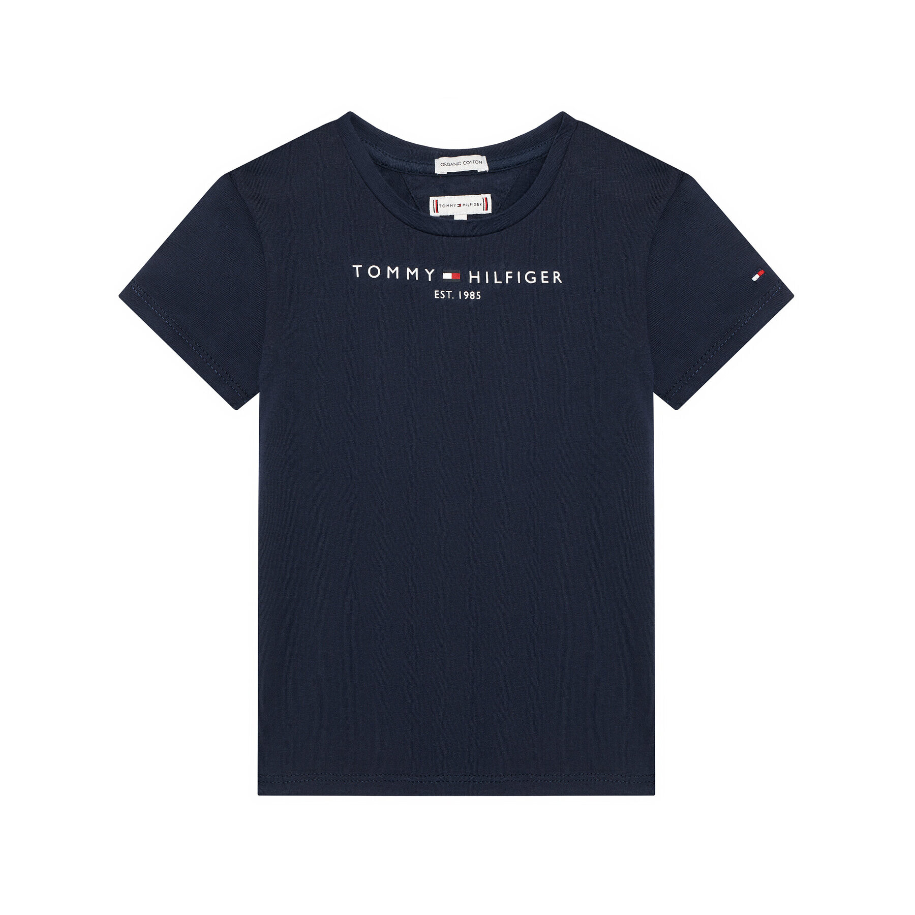 Tommy Hilfiger Тишърт Essential KG0KG05242 M Тъмносин Regular Fit - Pepit.bg