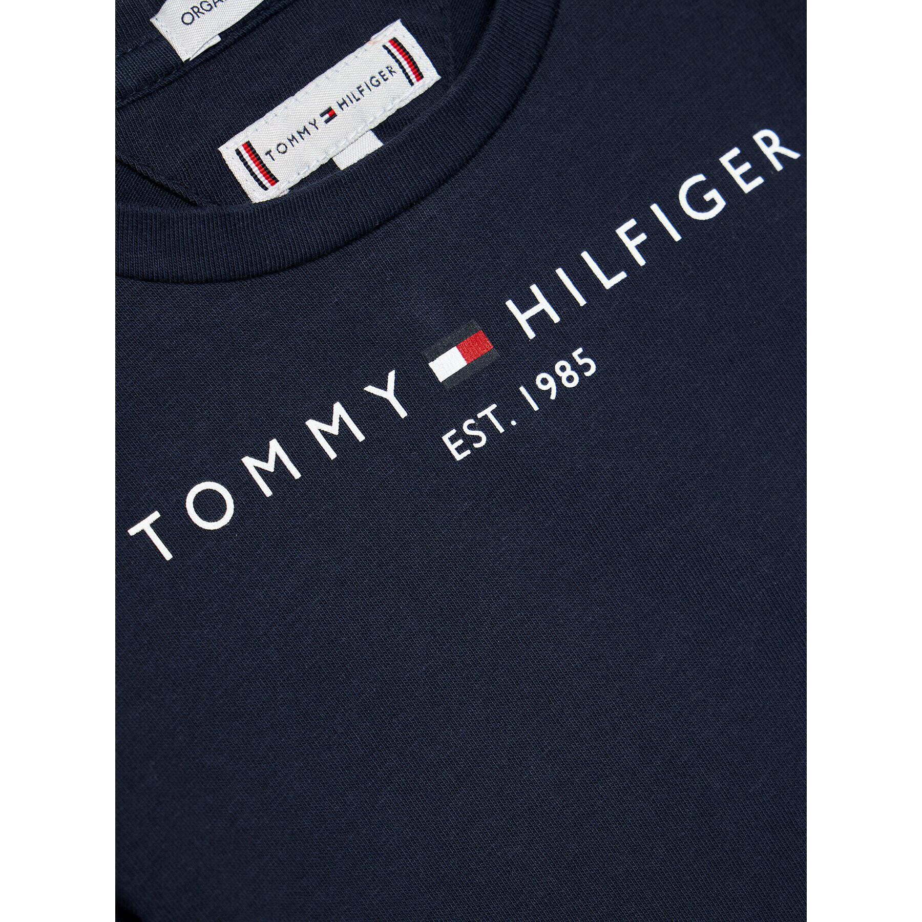 Tommy Hilfiger Тишърт Essential KG0KG05242 M Тъмносин Regular Fit - Pepit.bg