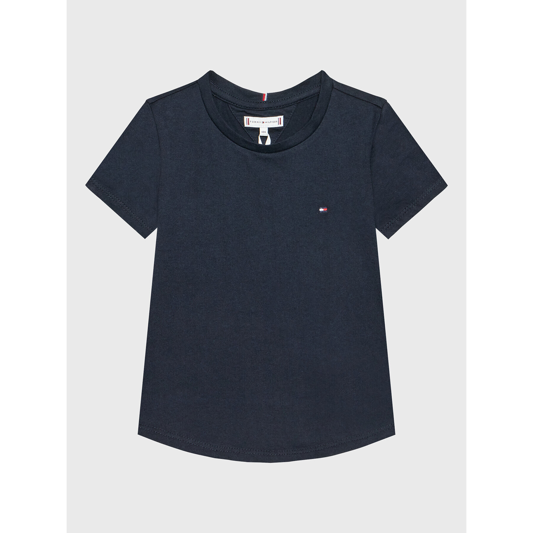 Tommy Hilfiger Тишърт Essential KG0KG06174 M Тъмносин Regular Fit - Pepit.bg