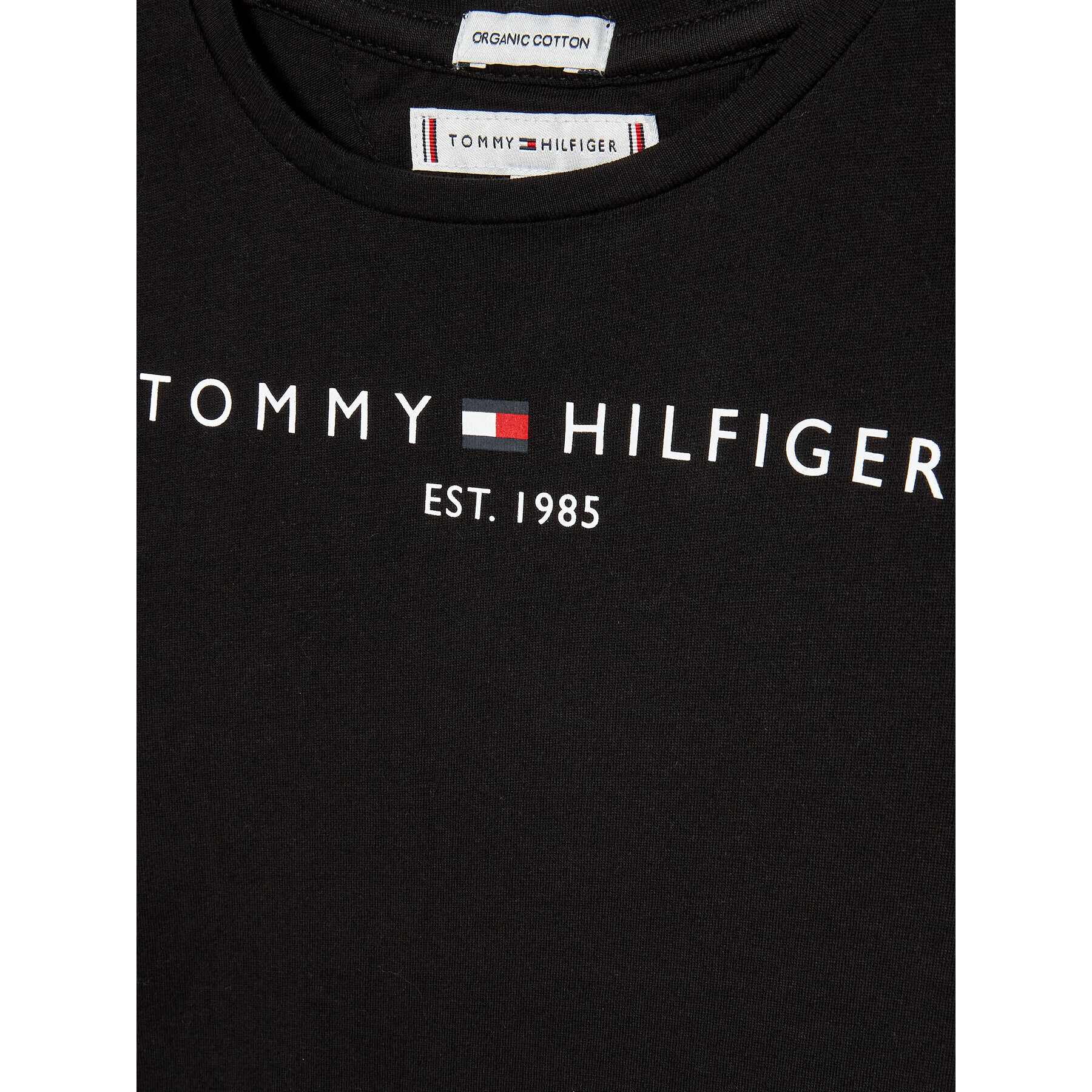 Tommy Hilfiger Тишърт Essential KG0KG06585 M Черен Regular Fit - Pepit.bg