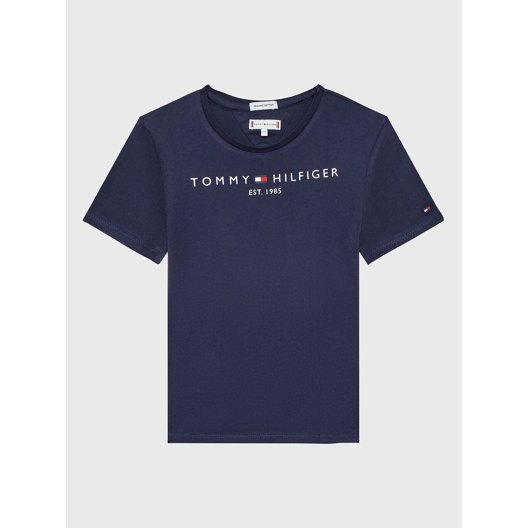 Tommy Hilfiger Тишърт Essential KG0KG06585 M Тъмносин Regular Fit - Pepit.bg