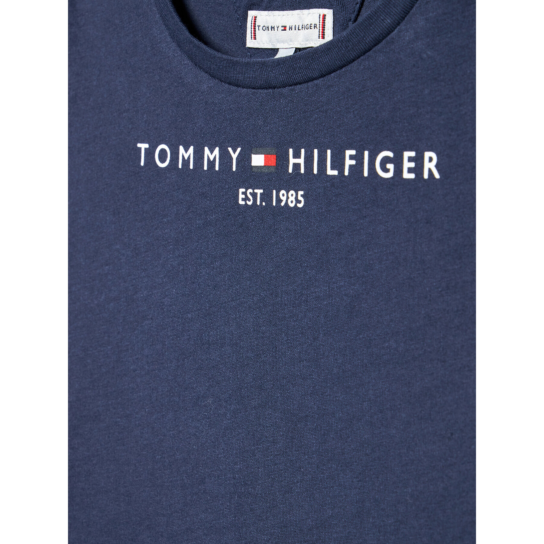 Tommy Hilfiger Тишърт Essential KG0KG06585 Тъмносин Regular Fit - Pepit.bg