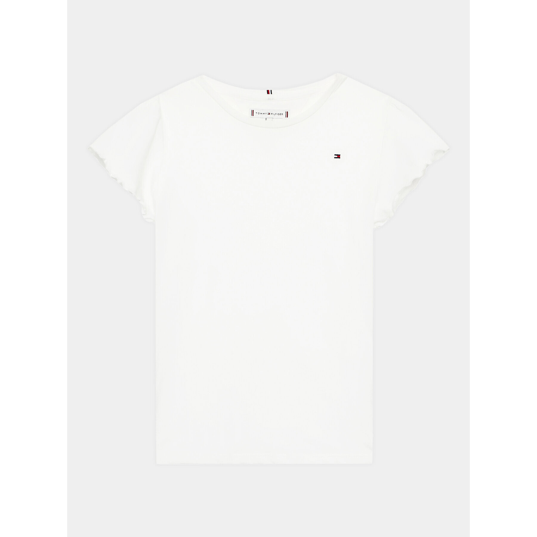 Tommy Hilfiger Тишърт Essential KG0KG07052 D Бял Regular Fit - Pepit.bg