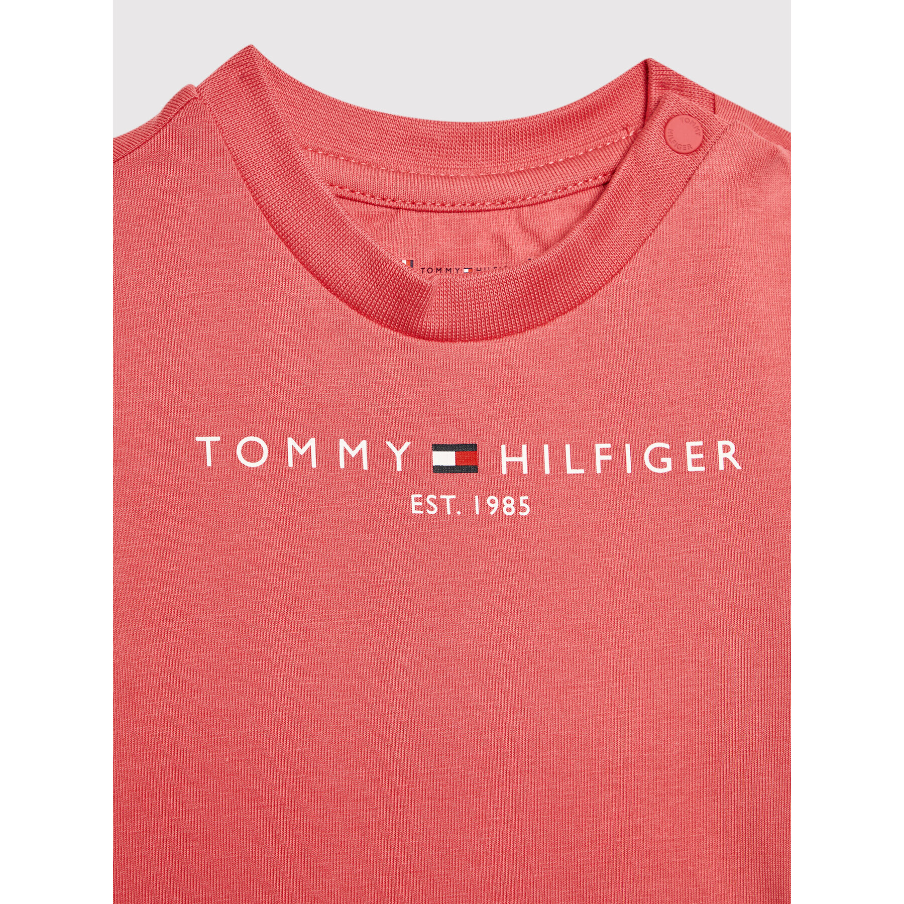 Tommy Hilfiger Тишърт Essential KN0KN01293 Розов Regular Fit - Pepit.bg